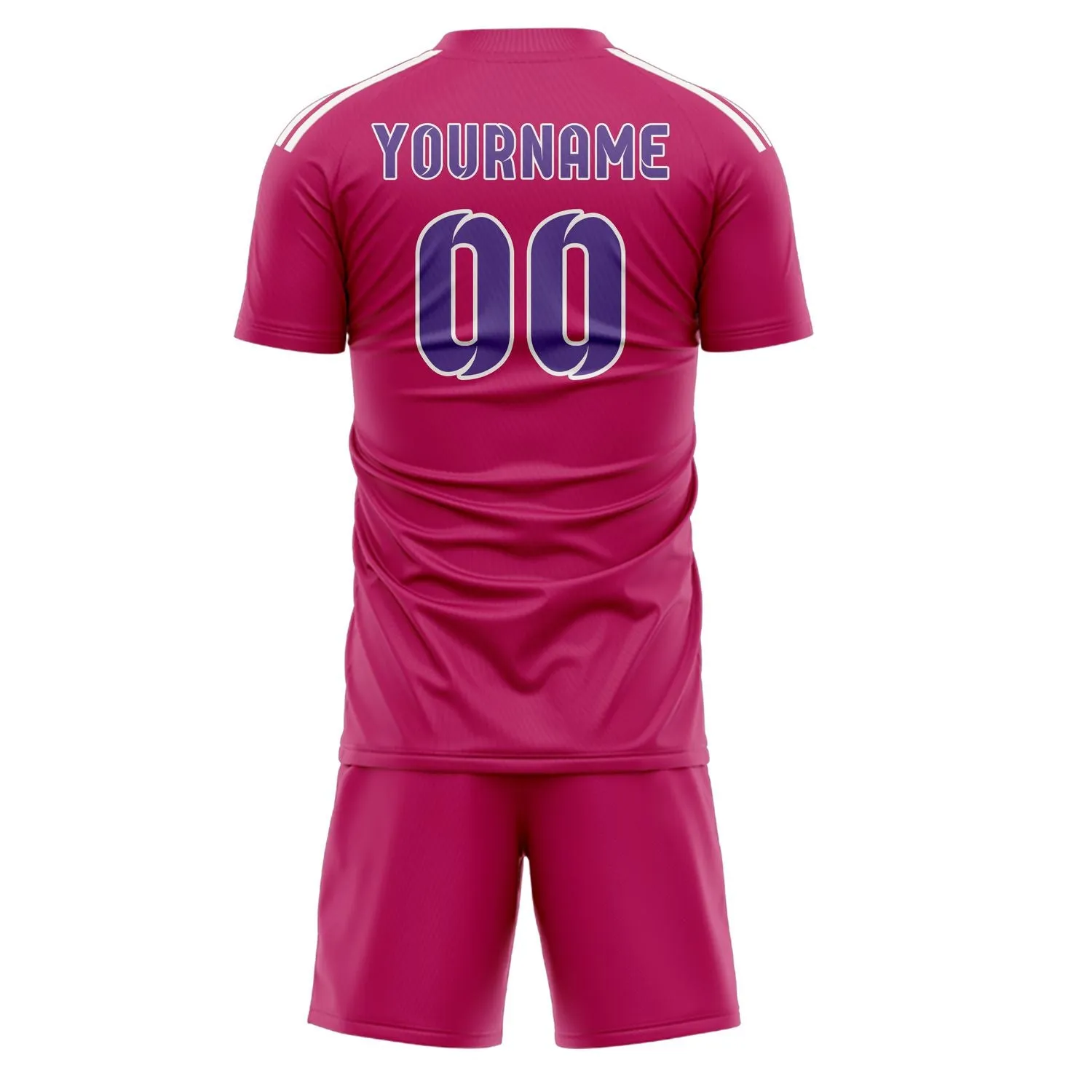 Custom Pink Light Purple Soccer Set sold by Tailorly product image thumbnail 3
