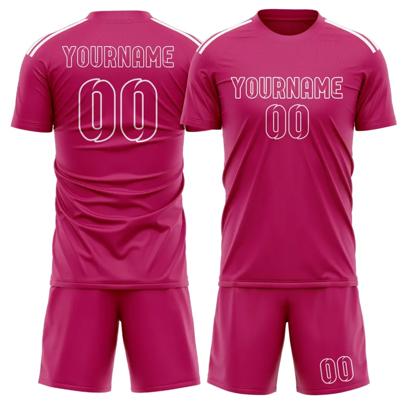 Custom Pink Pink Soccer Set made by Tailorly