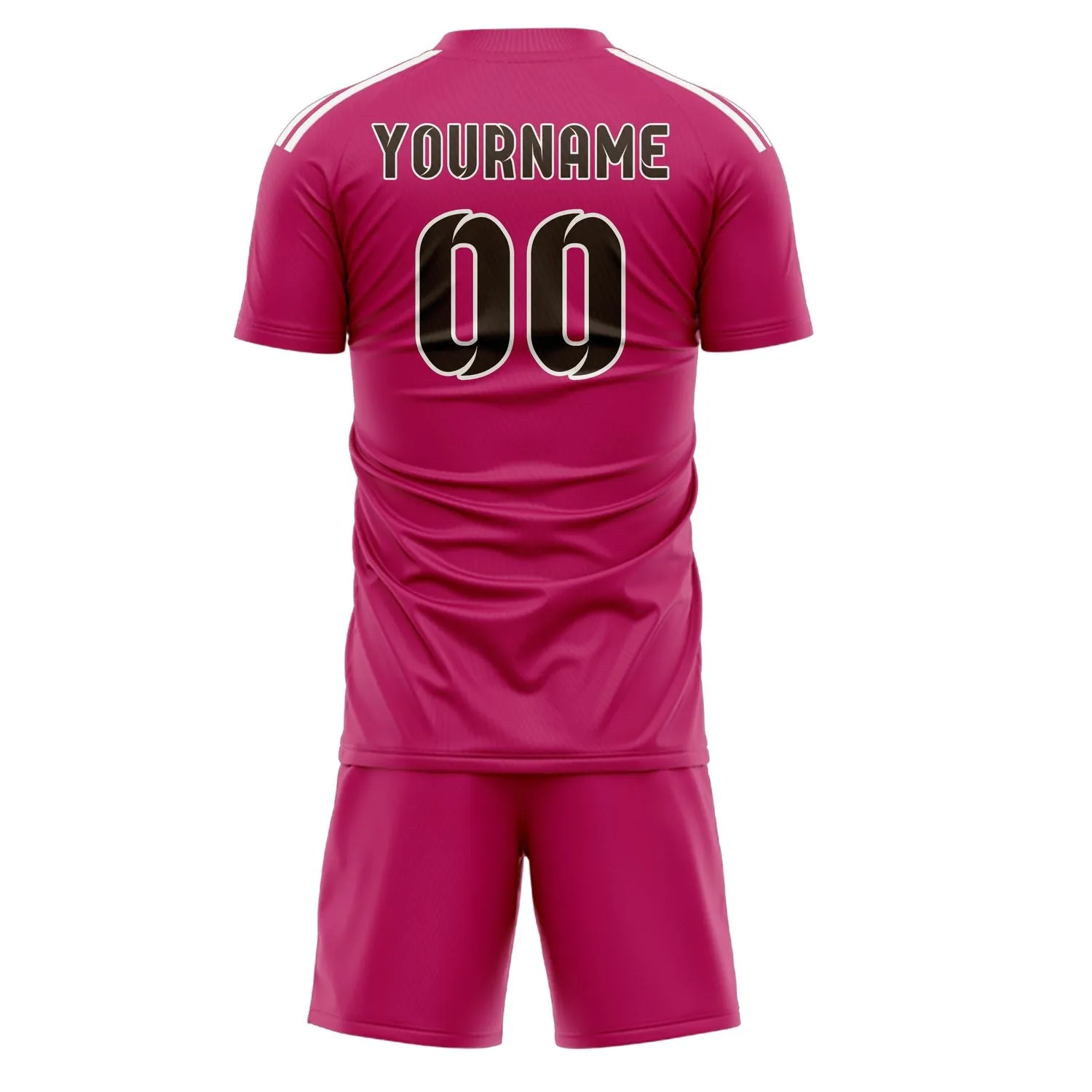 Custom Pink Brown Soccer Set sold by Tailorly product image thumbnail 3