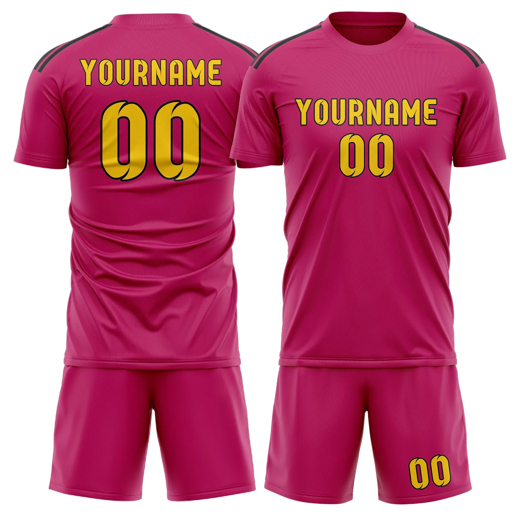 Custom Pink Gold Soccer Set sold by Tailorly