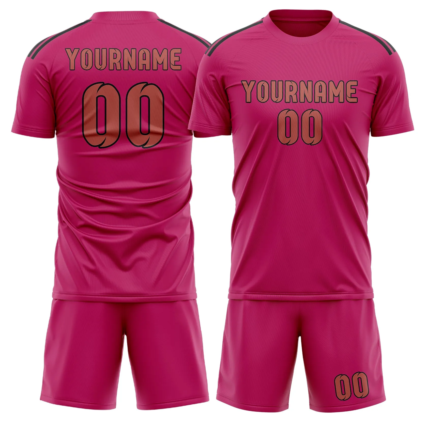 Custom Pink Copper Rose Soccer Set sold by Tailorly
