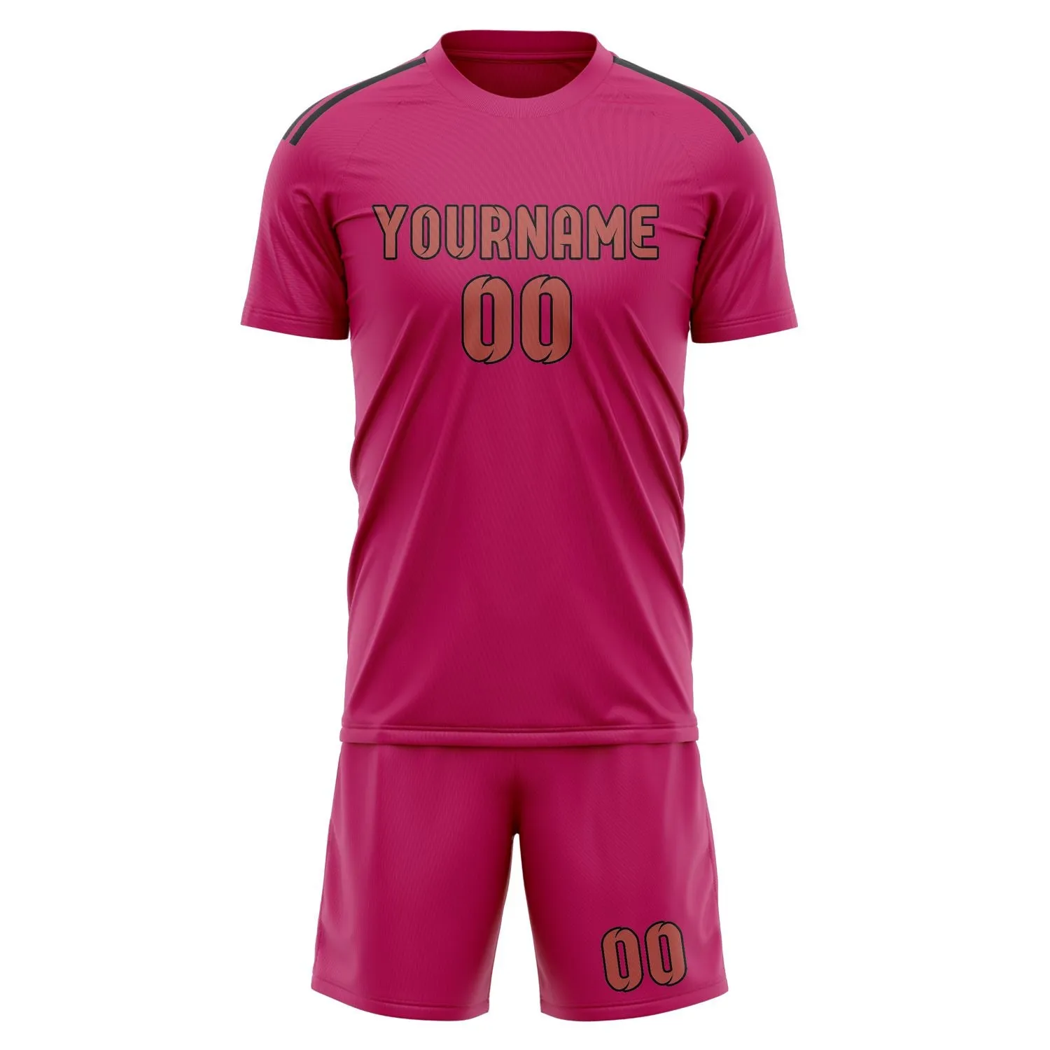 Custom Pink Copper Rose Soccer Set sold by Tailorly product image thumbnail 2
