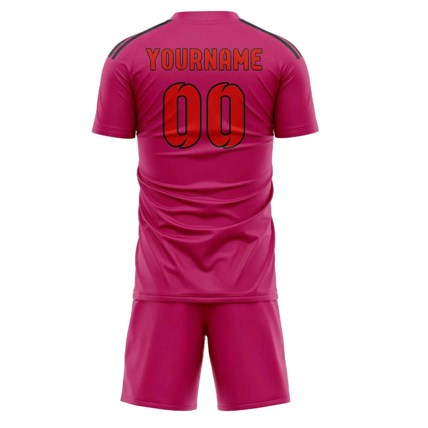 Custom Pink Orange Red Soccer Set sold by Tailorly product image thumbnail 3