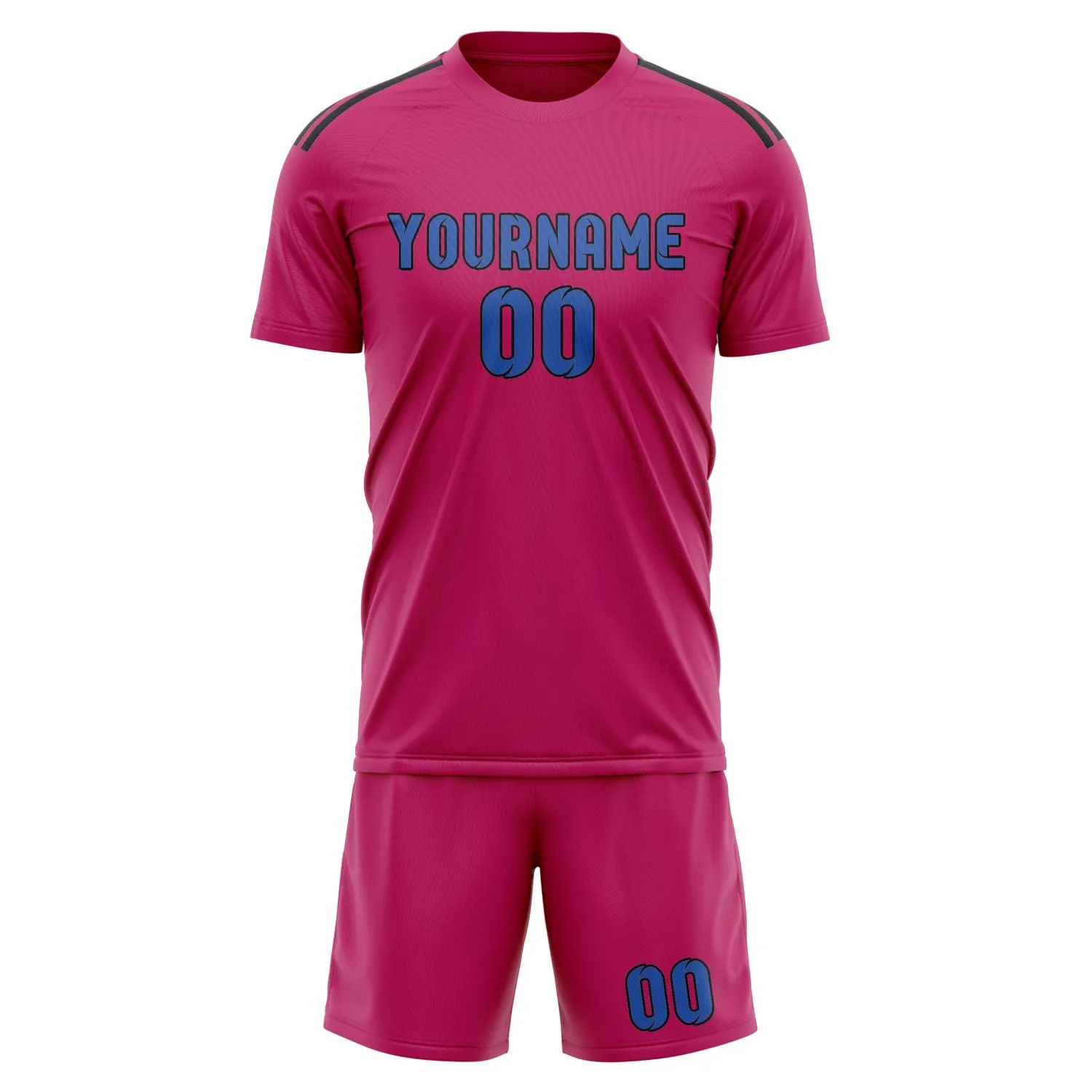 Custom Pink Sky Blue Soccer Set sold by Tailorly product image thumbnail 2