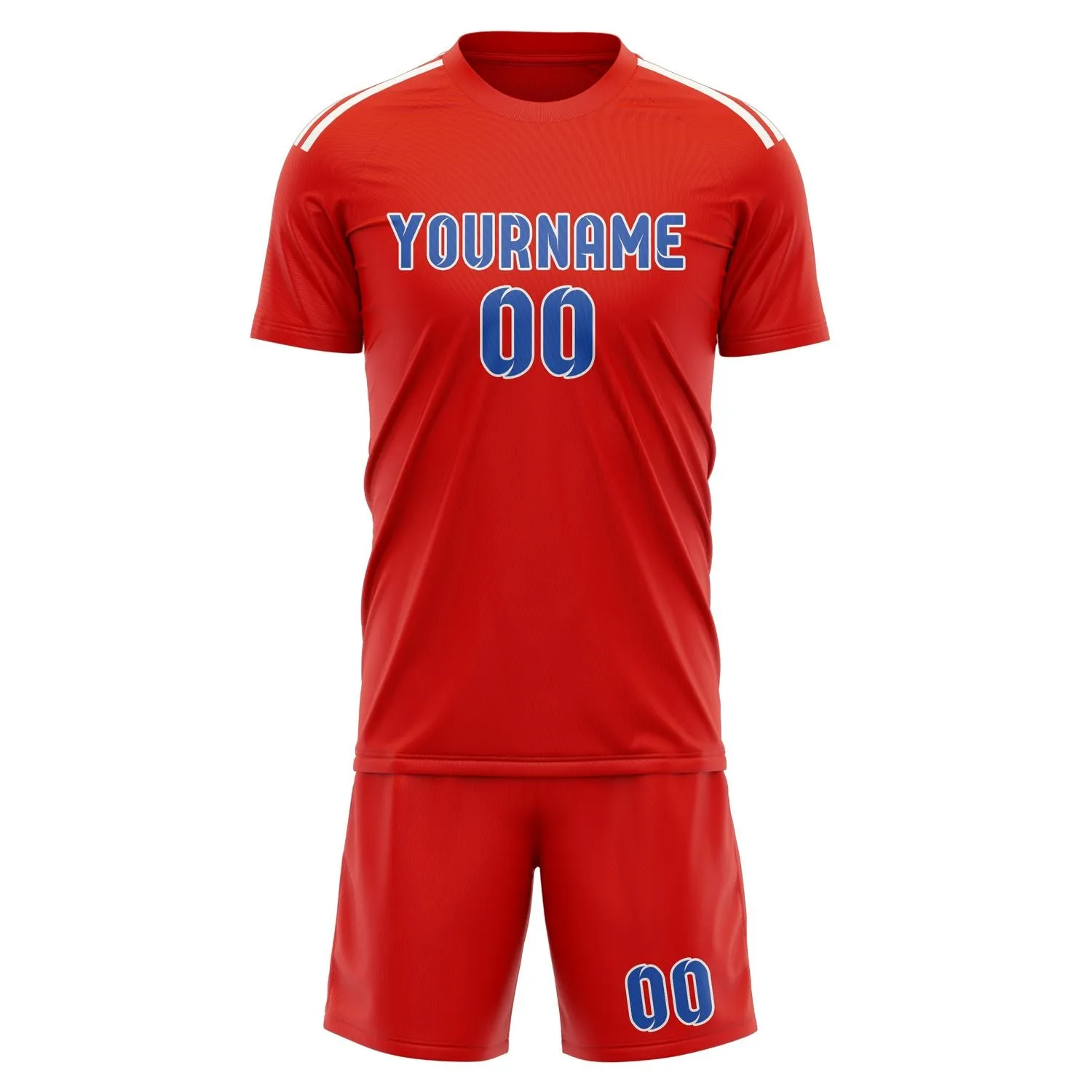 Custom Orange Red Sky Blue Soccer Set sold by Tailorly product image thumbnail 2