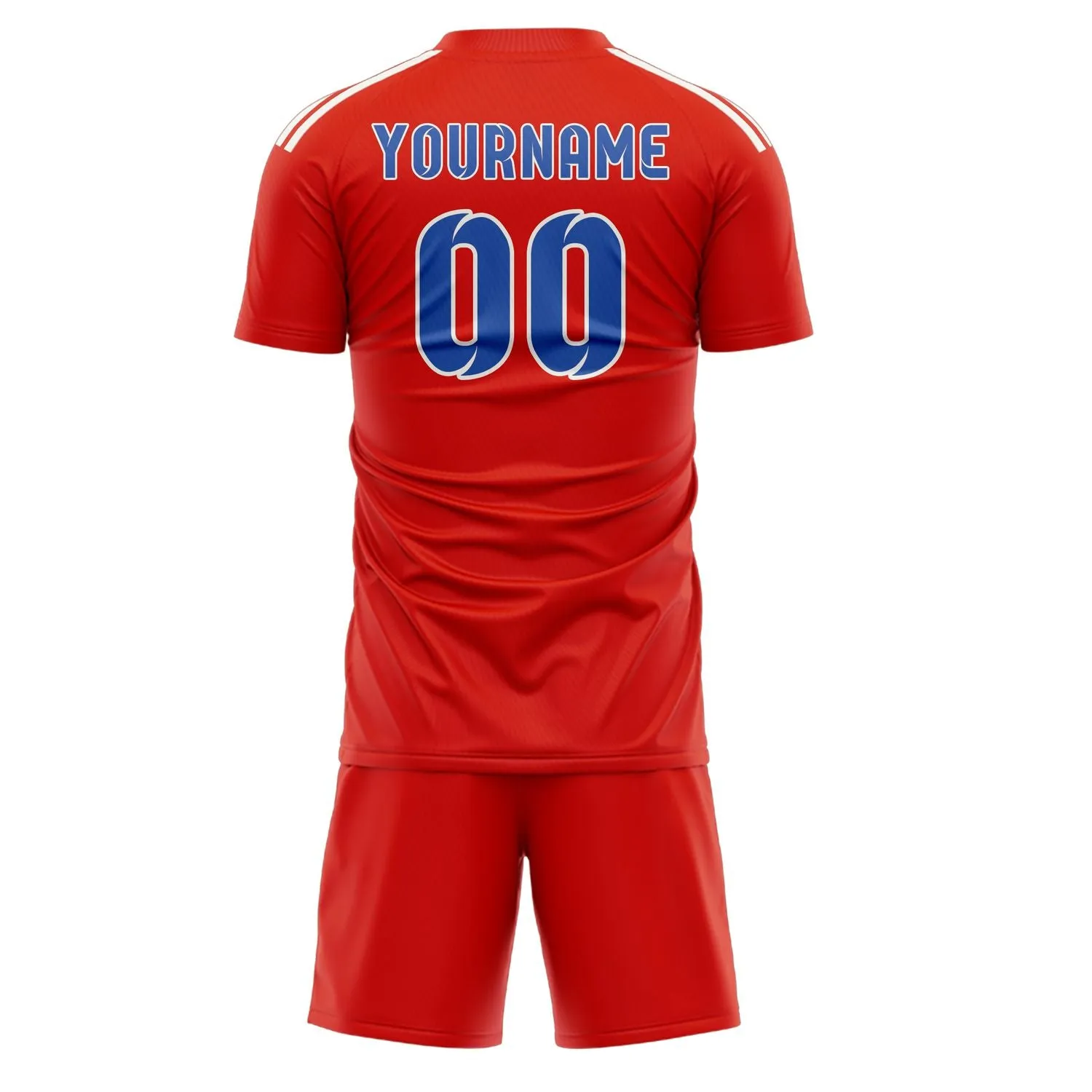 Custom Orange Red Sky Blue Soccer Set sold by Tailorly product image thumbnail 3