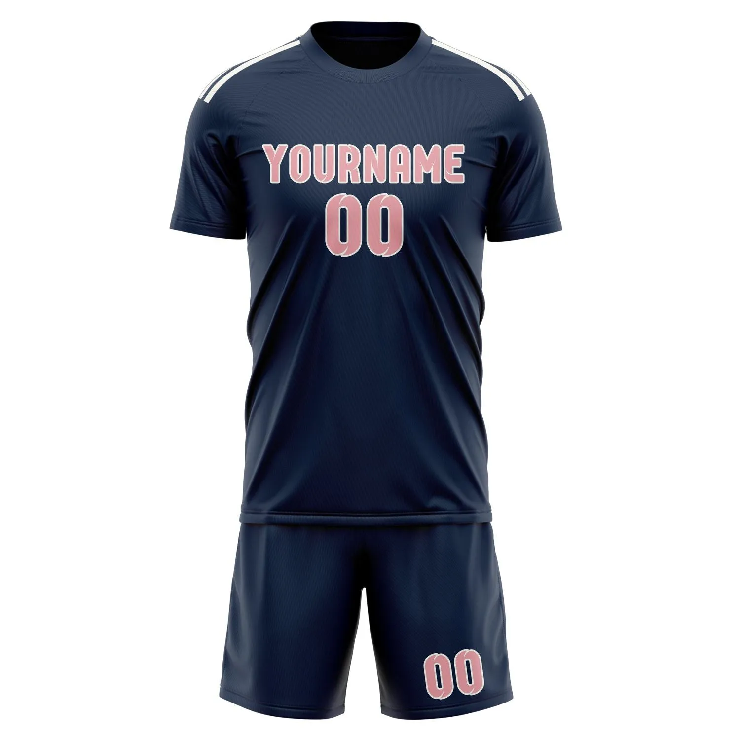 Custom Blue Light Pink Soccer Set sold by Tailorly product image thumbnail 2