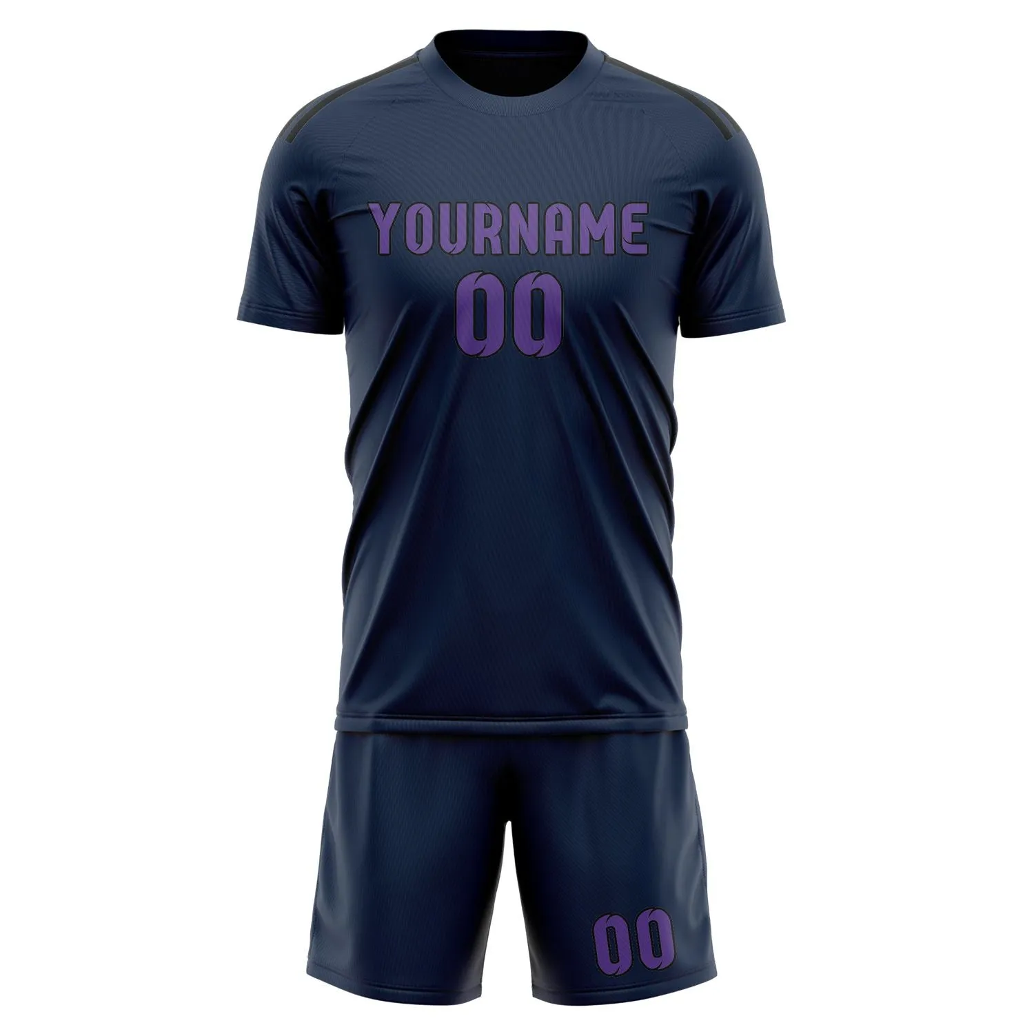 Custom Blue Light Purple Soccer Set sold by Tailorly product image thumbnail 2