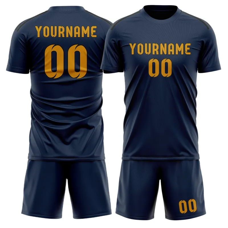 Custom Blue Yellow Soccer Set made by Tailorly
