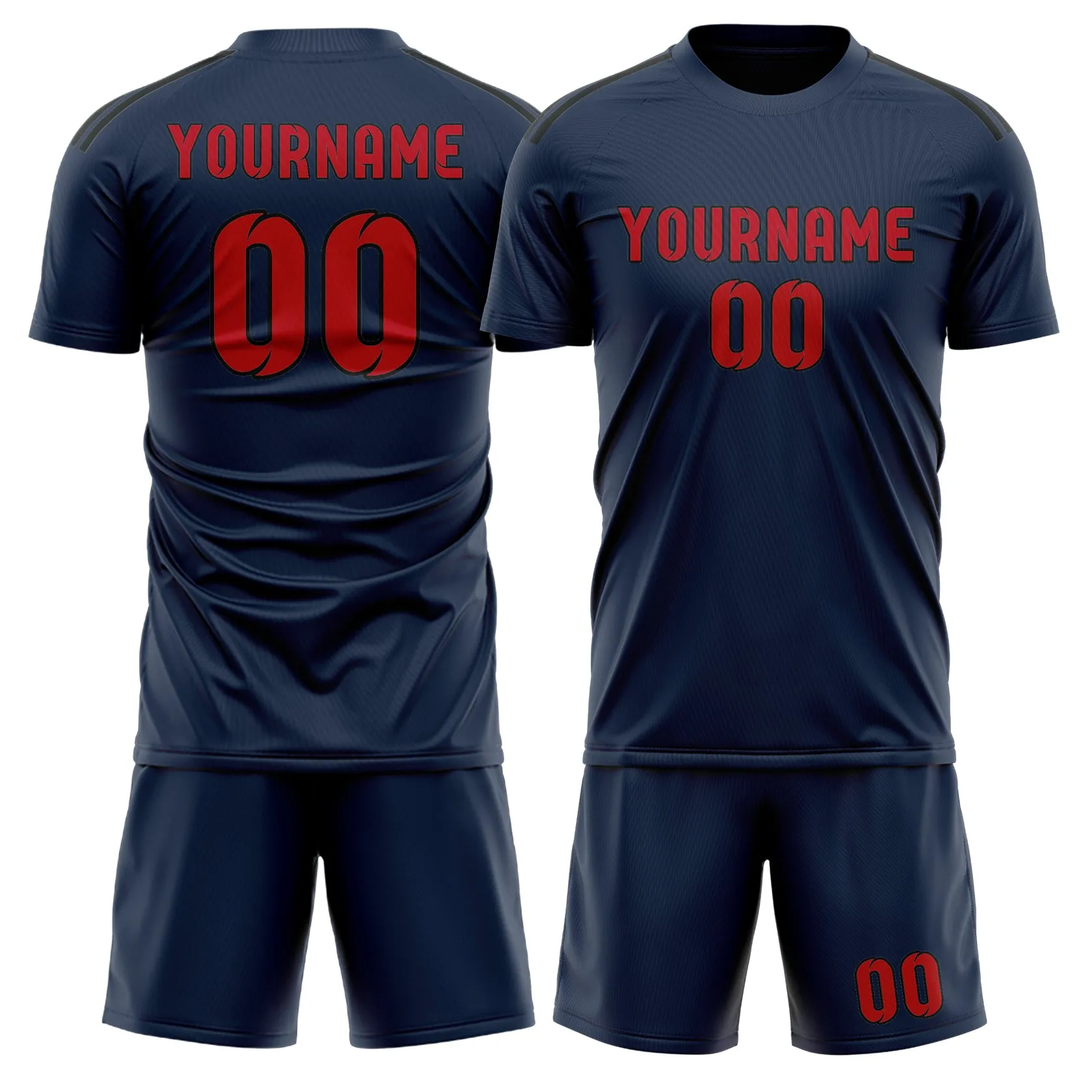 Custom Blue Red Soccer Set sold by Tailorly