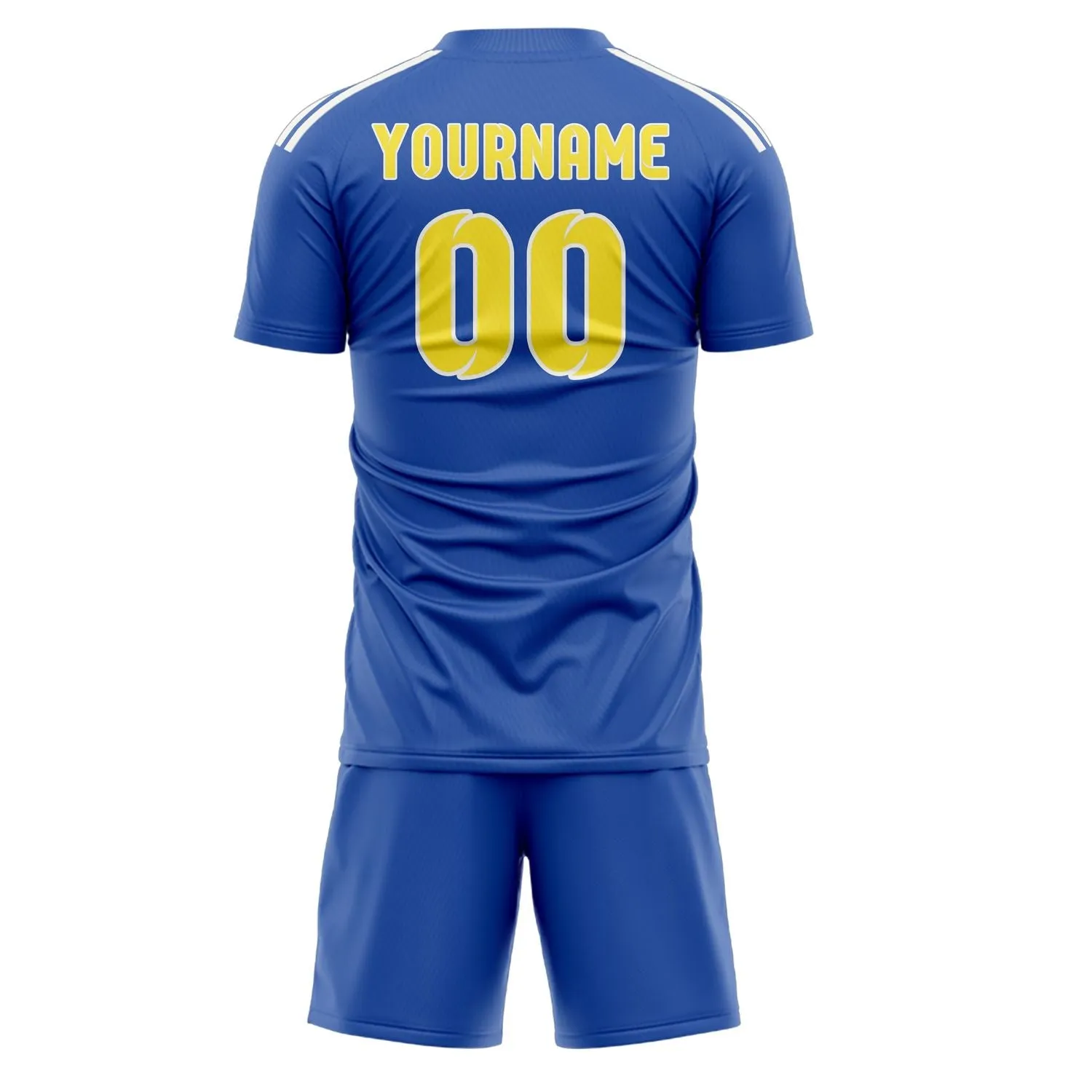 Custom Sky Blue Light Yellow Soccer Set sold by Tailorly product image thumbnail 3