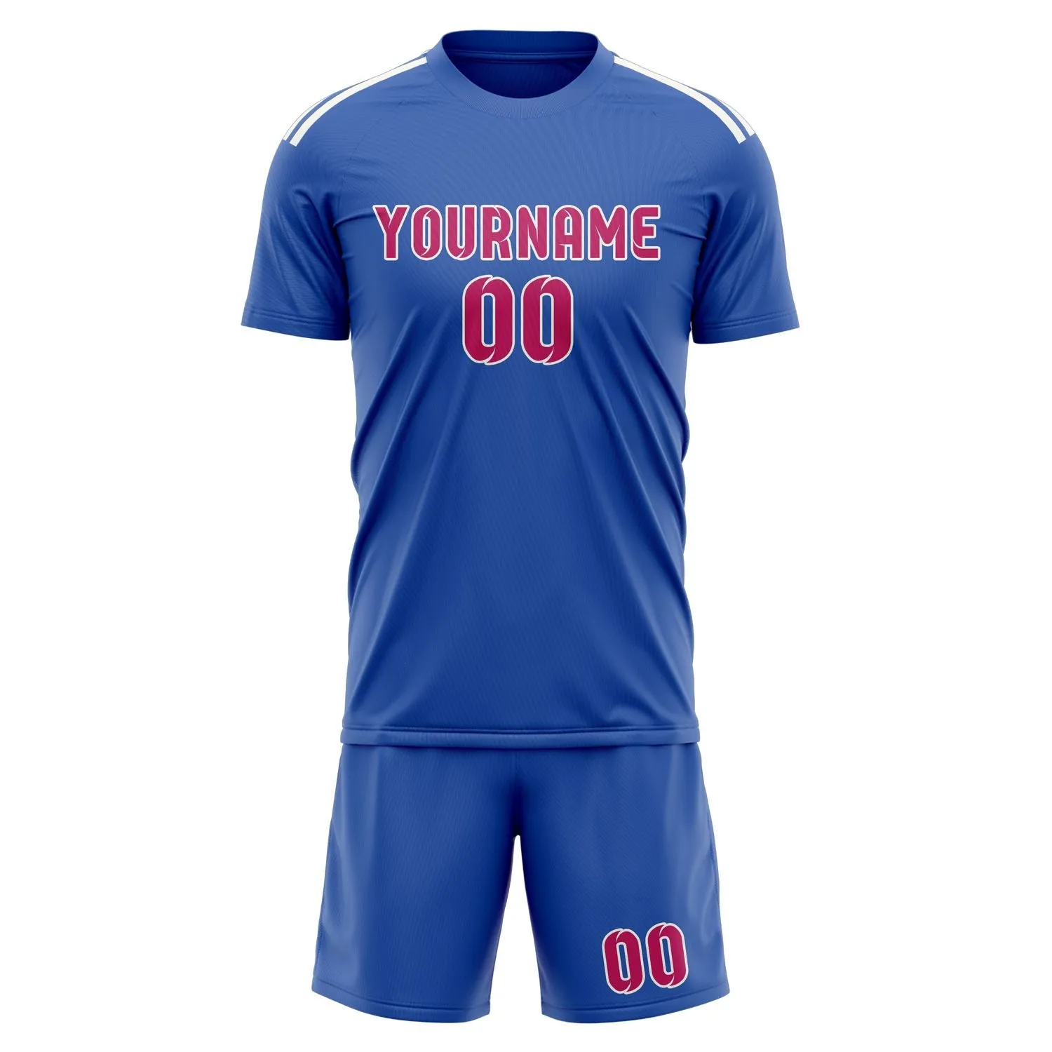 Custom Sky Blue Pink Soccer Set sold by Tailorly product image thumbnail 2