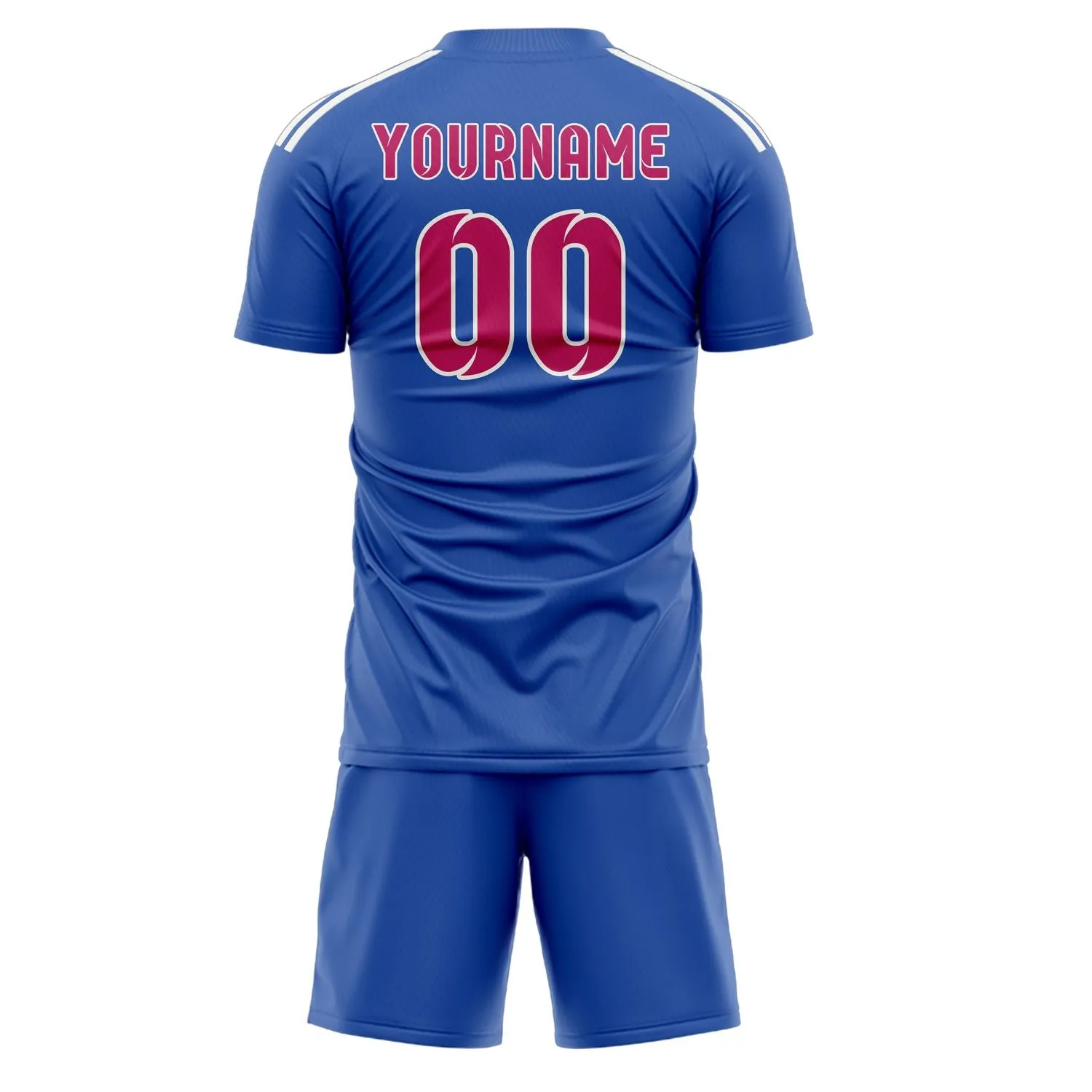 Custom Sky Blue Pink Soccer Set sold by Tailorly product image thumbnail 3