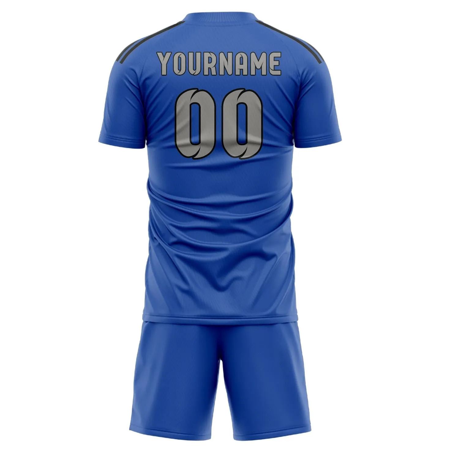 Custom Sky Blue Gray Soccer Set sold by Tailorly product image thumbnail 3