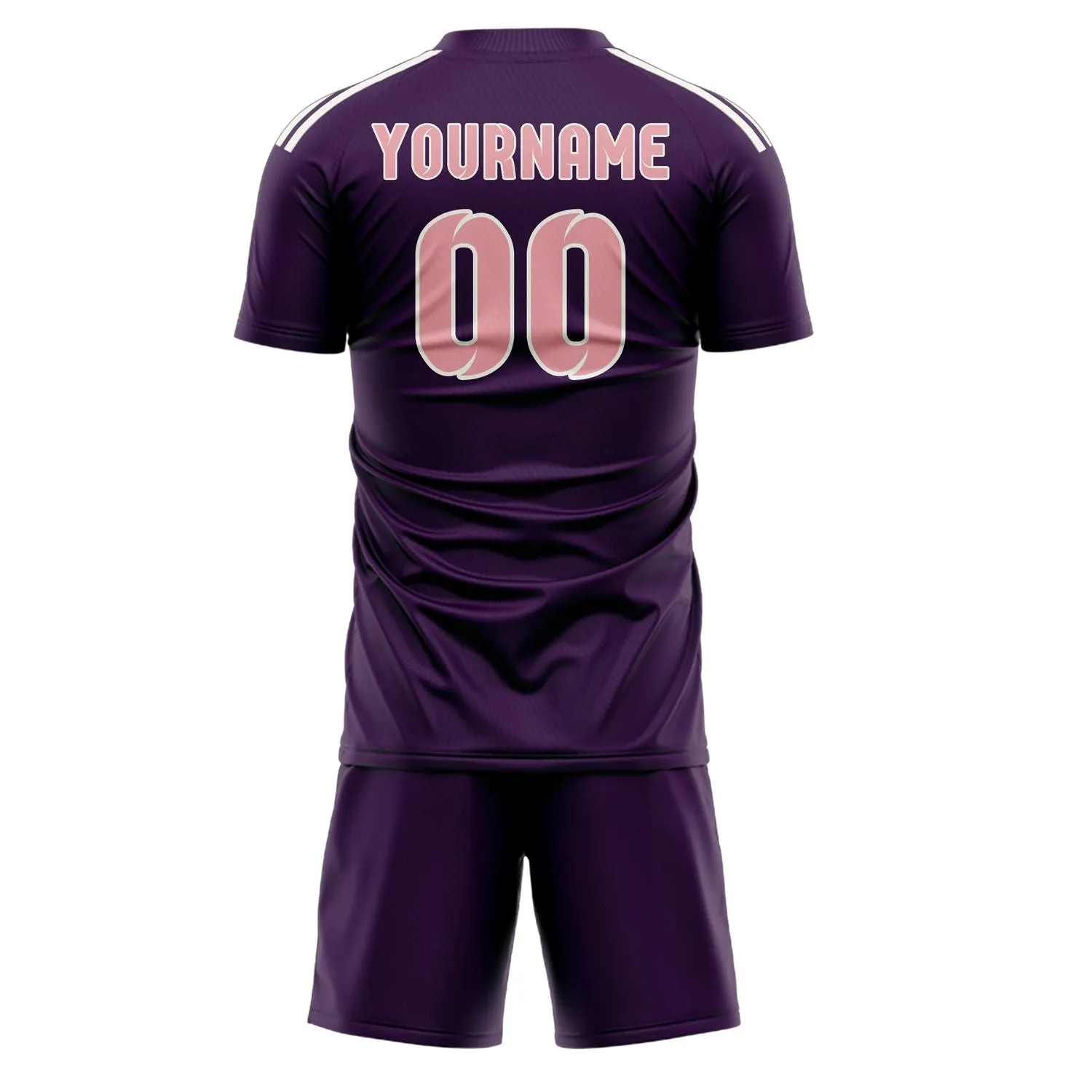 Custom Purple Light Pink Soccer Set sold by Tailorly product image thumbnail 3