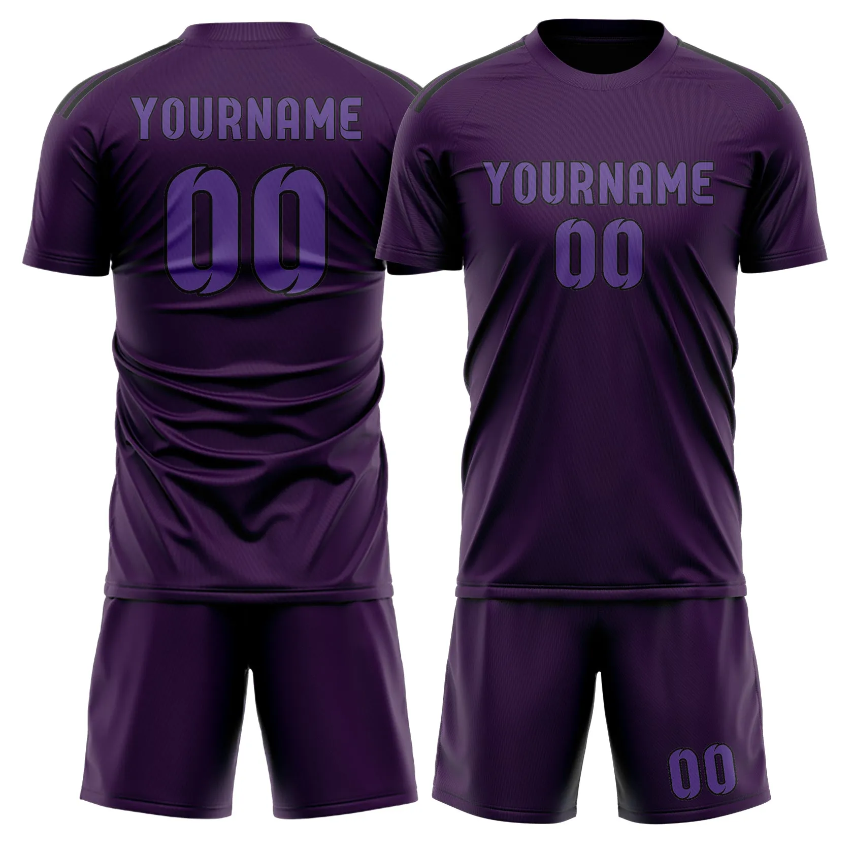 Custom Purple Light Purple Soccer Set sold by Tailorly