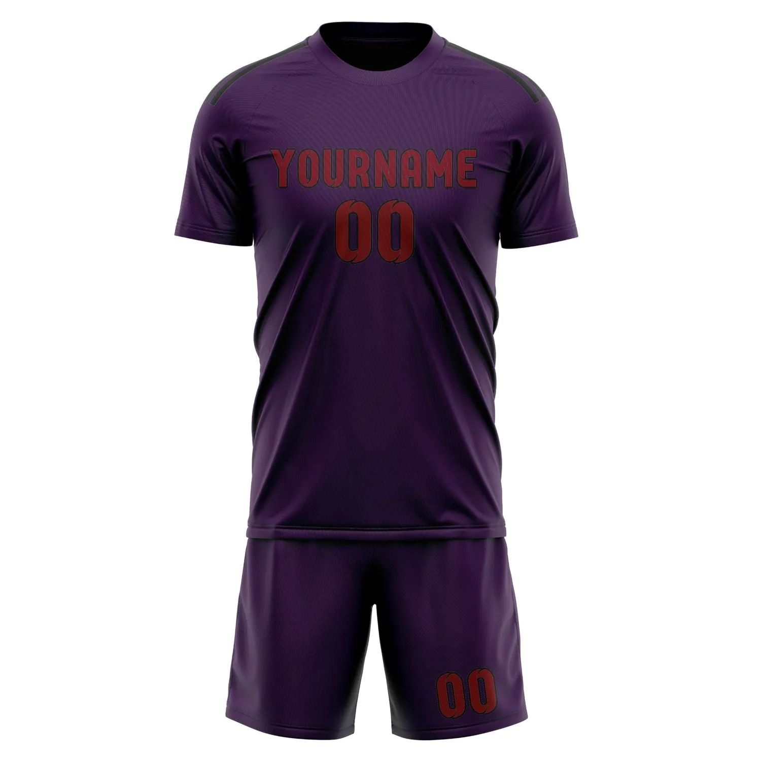 Custom Purple Crimson Red Soccer Set sold by Tailorly product image thumbnail 2