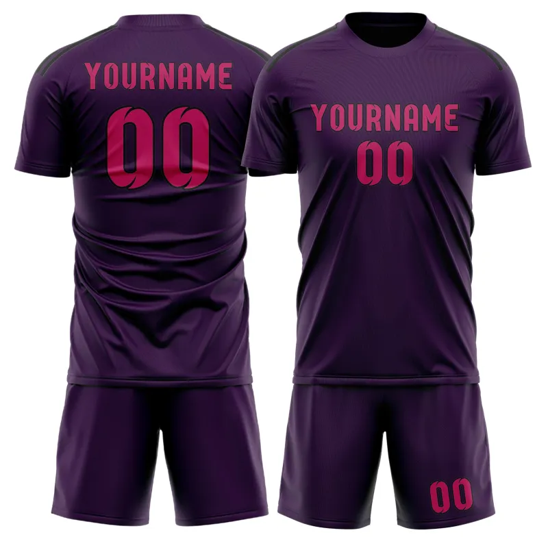Custom Purple Pink Soccer Set made by Tailorly