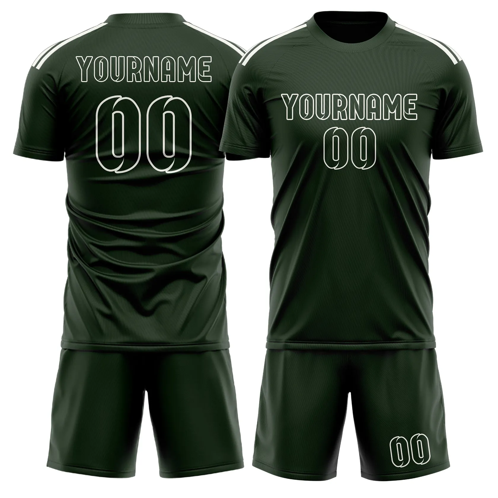 Custom Dark Green Dark Green Soccer Set sold by Tailorly