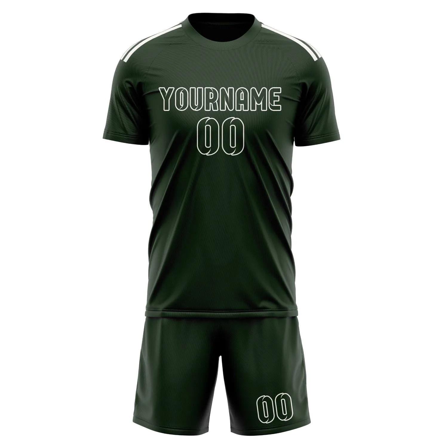 Custom Dark Green Dark Green Soccer Set sold by Tailorly product image thumbnail 2