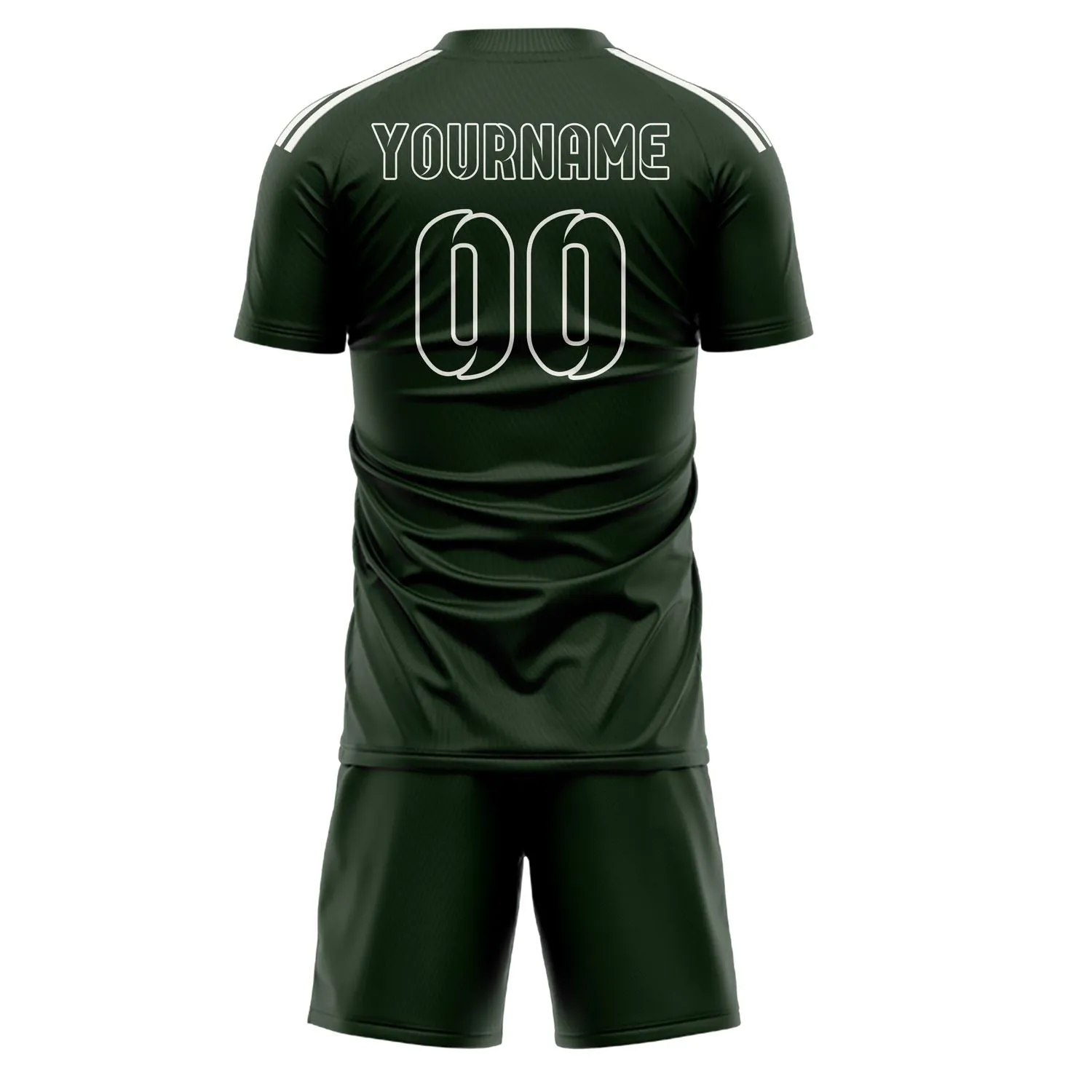 Custom Dark Green Dark Green Soccer Set sold by Tailorly product image thumbnail 3