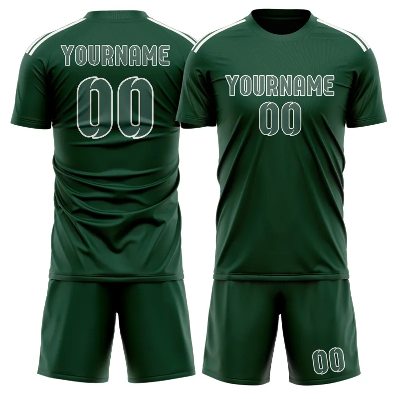 Custom Green Blue Green Soccer Set made by Tailorly