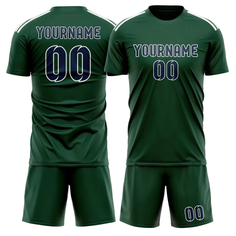 Custom Green Blue Soccer Set made by Tailorly