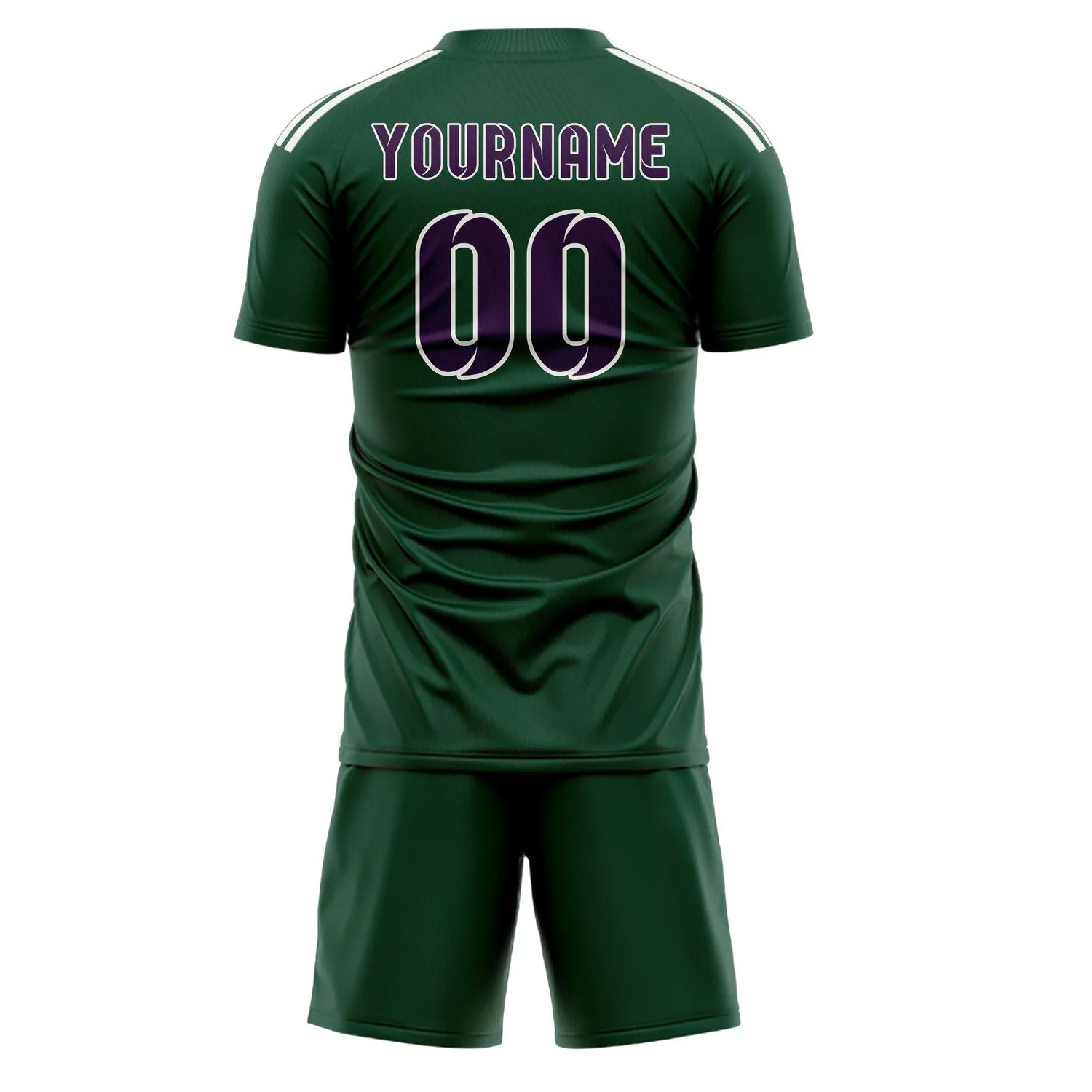 Custom Green Purple Soccer Set sold by Tailorly product image thumbnail 3