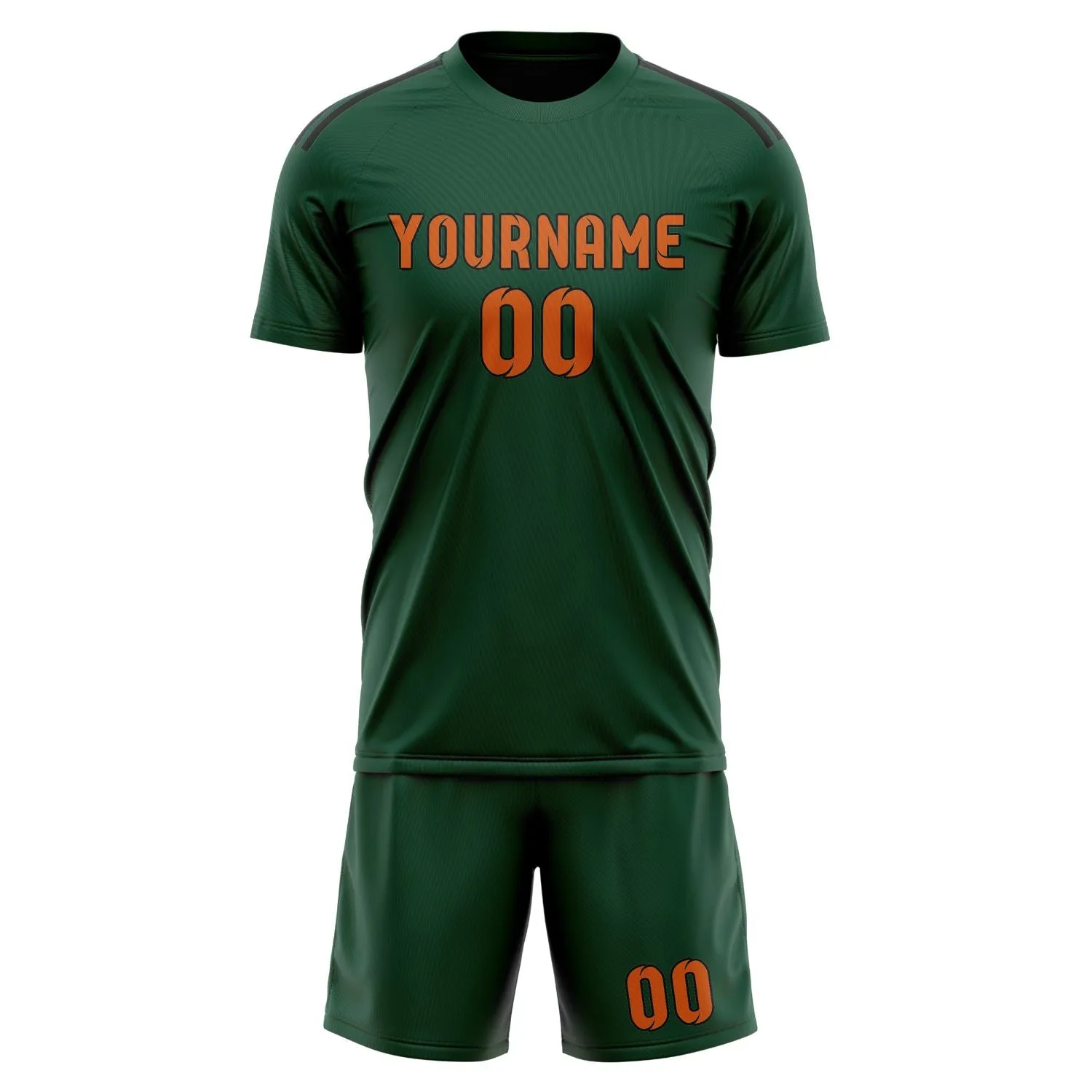 Custom Green Orange Soccer Set sold by Tailorly product image thumbnail 2