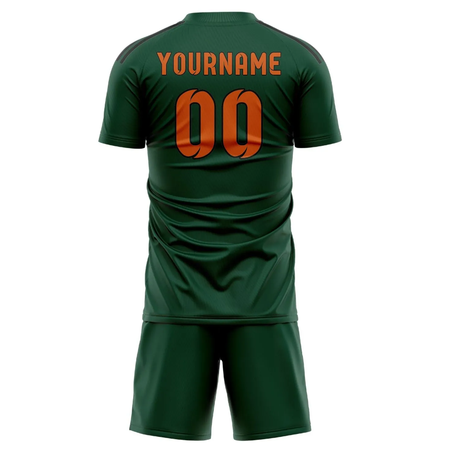Custom Green Orange Soccer Set sold by Tailorly product image thumbnail 3