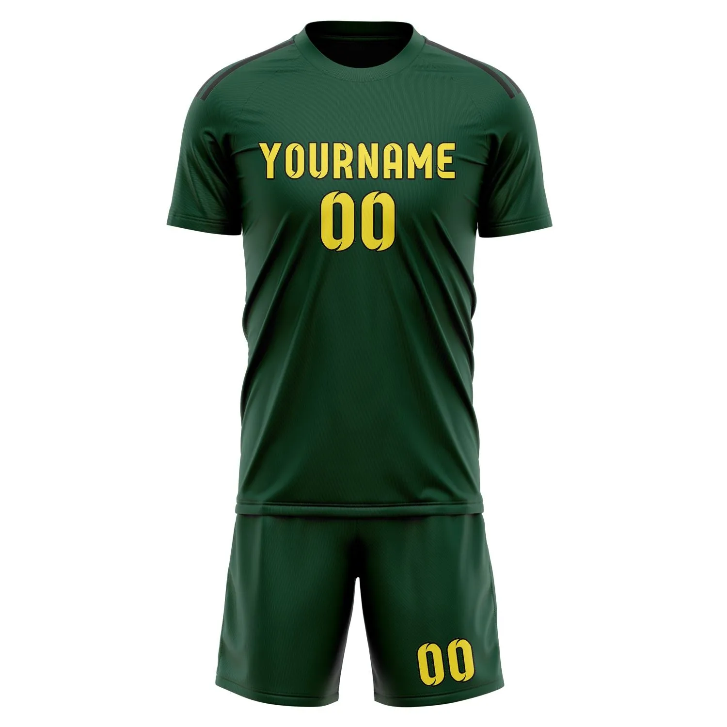 Custom Green Light Yellow Soccer Set sold by Tailorly product image thumbnail 2