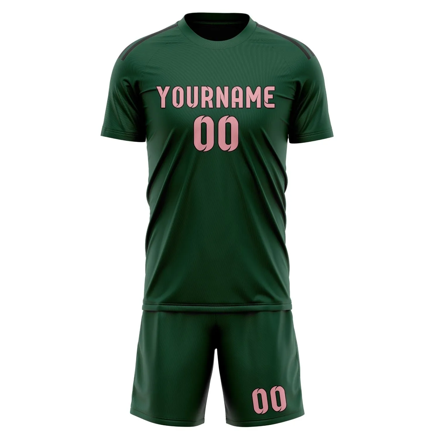 Custom Green Light Pink Soccer Set sold by Tailorly product image thumbnail 2