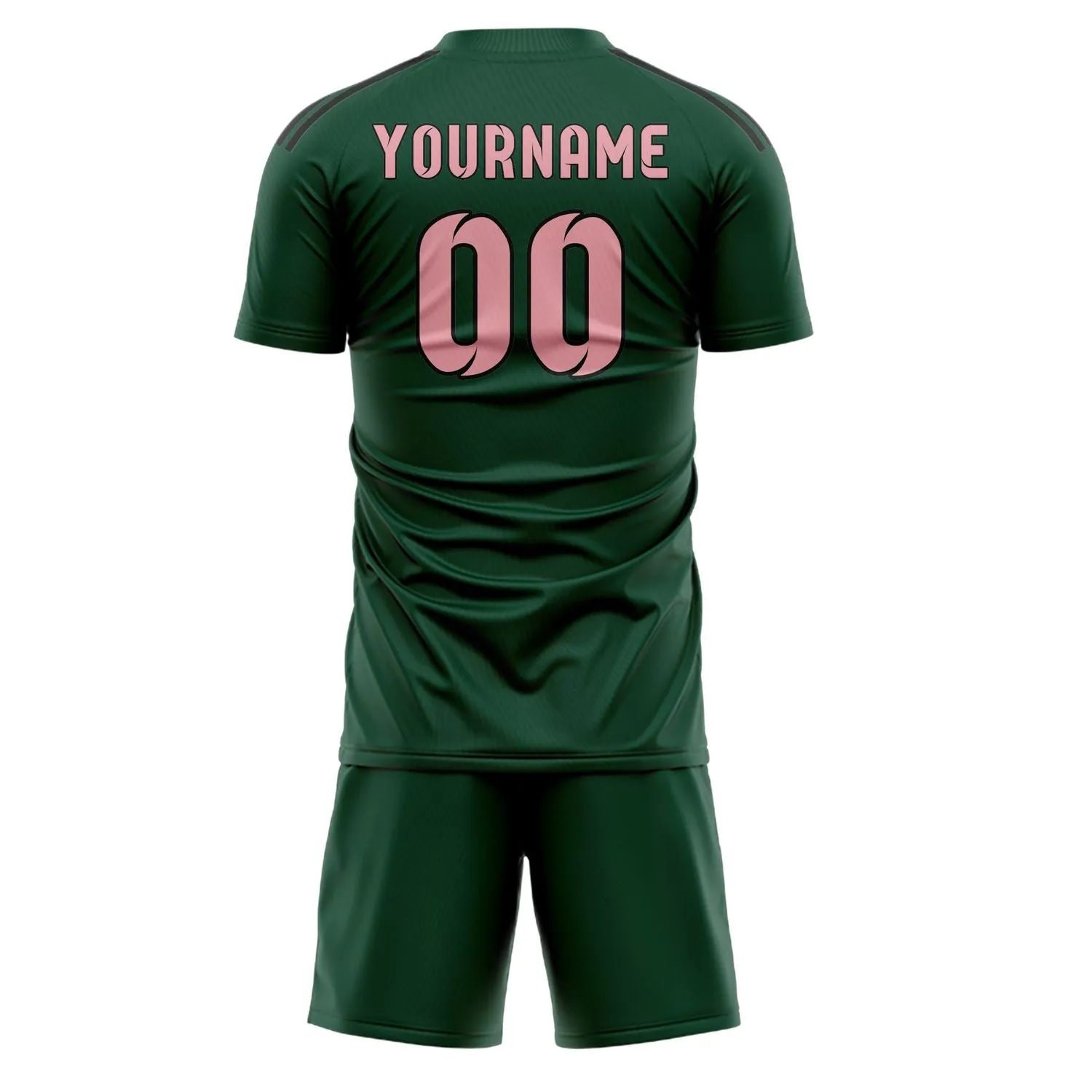 Custom Green Light Pink Soccer Set sold by Tailorly product image thumbnail 3