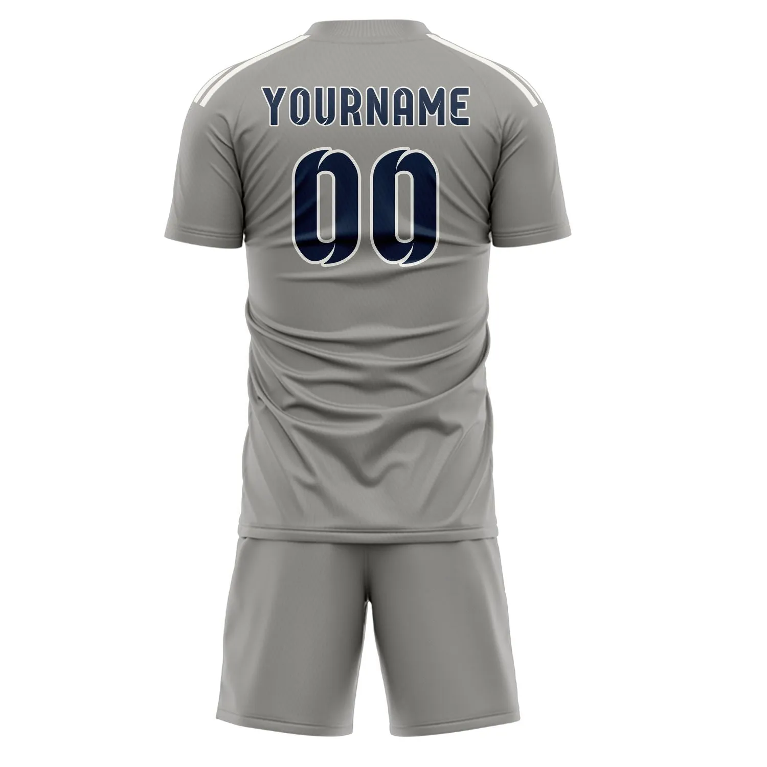 Custom Gray Blue Soccer Set sold by Tailorly product image thumbnail 3