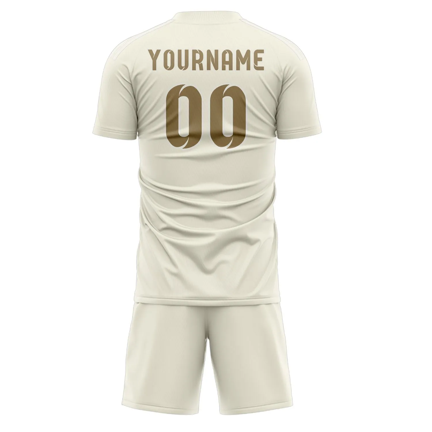 Custom Cream Light Khaki Soccer Set sold by Tailorly product image thumbnail 3