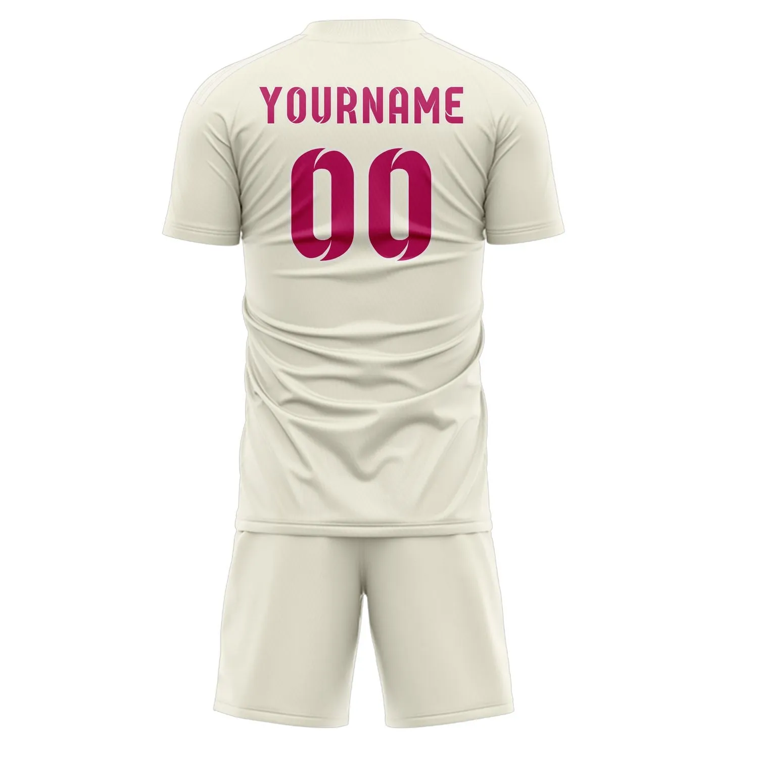 Custom Cream Pink Soccer Set sold by Tailorly product image thumbnail 3