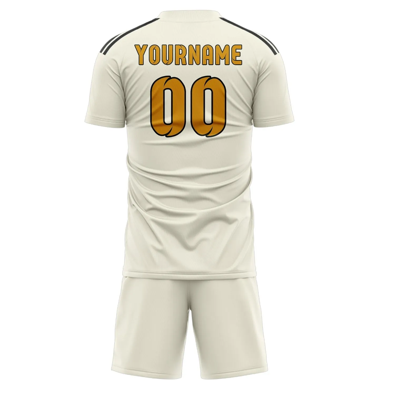 Custom Cream Yellow Soccer Set sold by Tailorly product image thumbnail 3