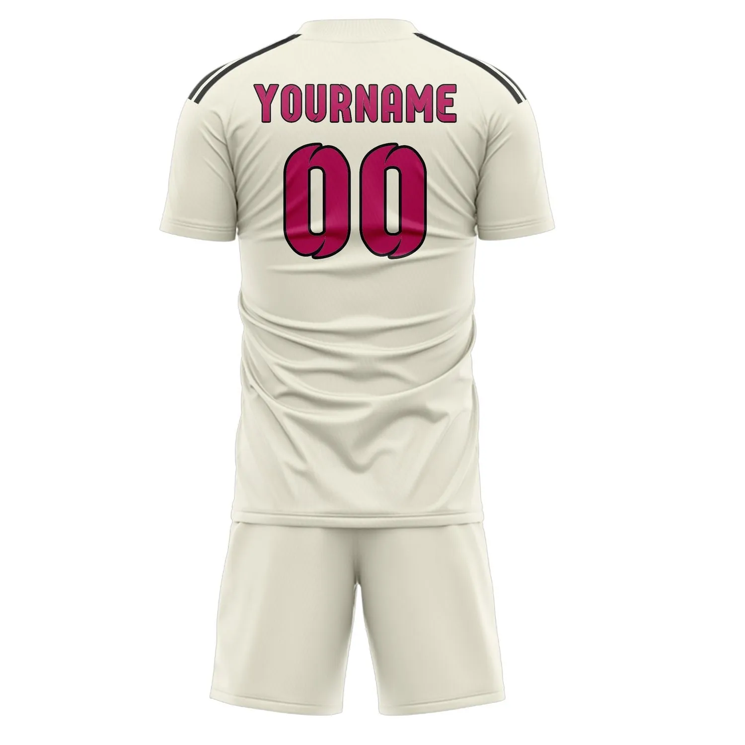 Custom Cream Pink Soccer Set sold by Tailorly product image thumbnail 3