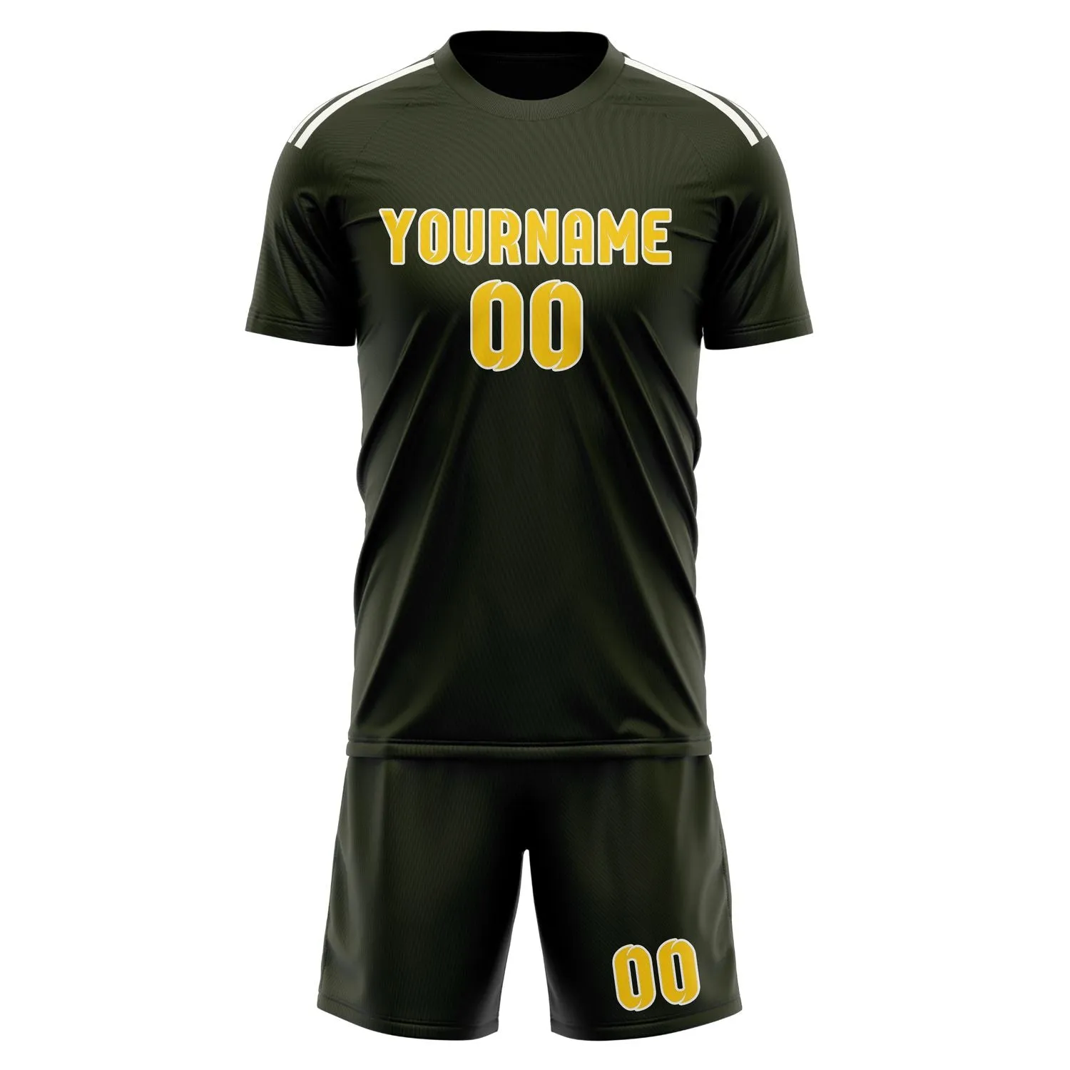 Custom Olive Gold Soccer Set sold by Tailorly product image thumbnail 2