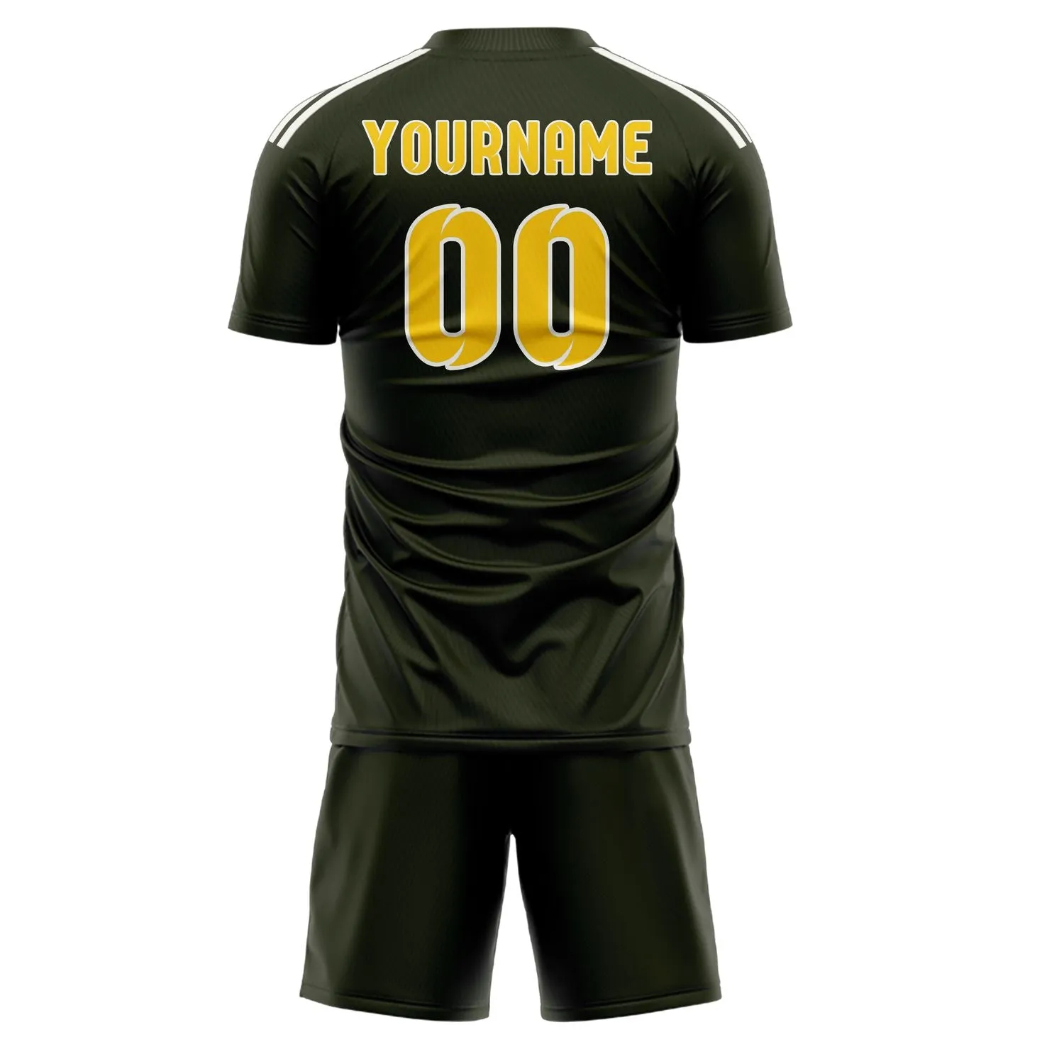 Custom Olive Gold Soccer Set sold by Tailorly product image thumbnail 3