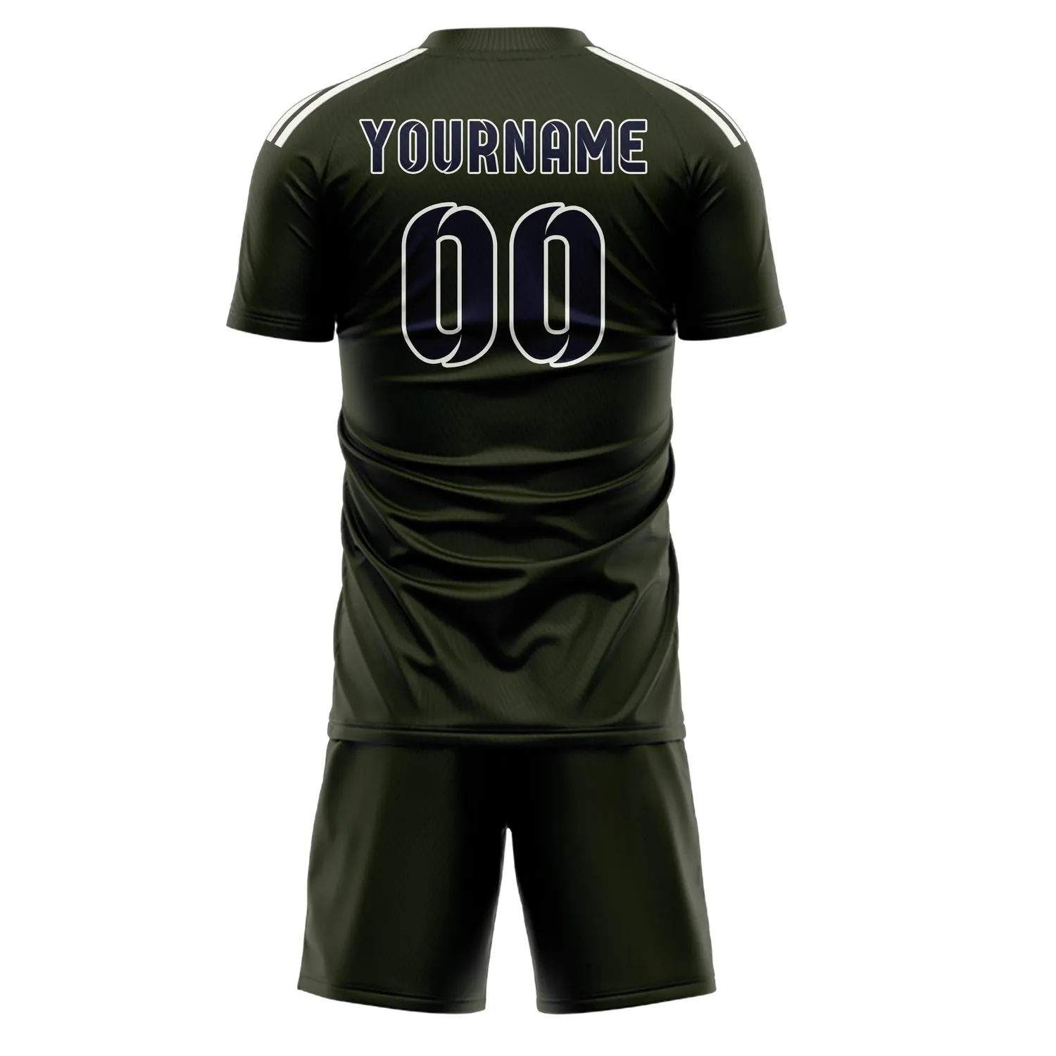 Custom Olive Navy Soccer Set sold by Tailorly product image thumbnail 3