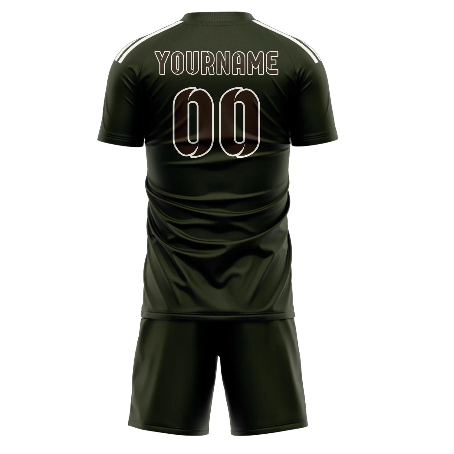 Custom Olive Brown Soccer Set sold by Tailorly product image thumbnail 3