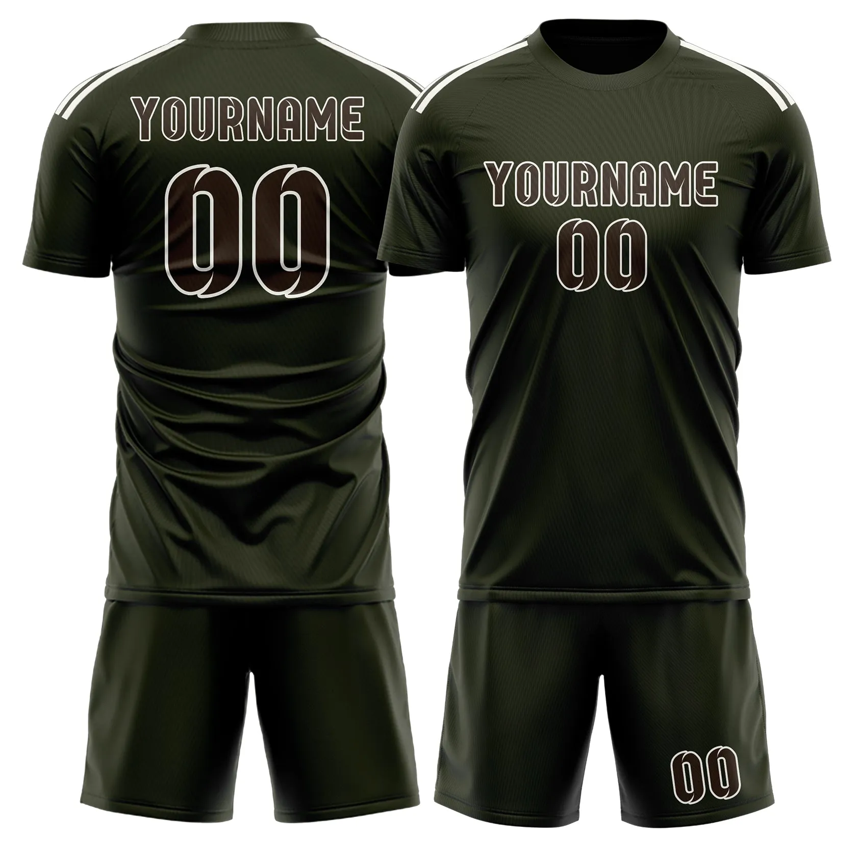 Custom Olive Brown Soccer Set sold by Tailorly