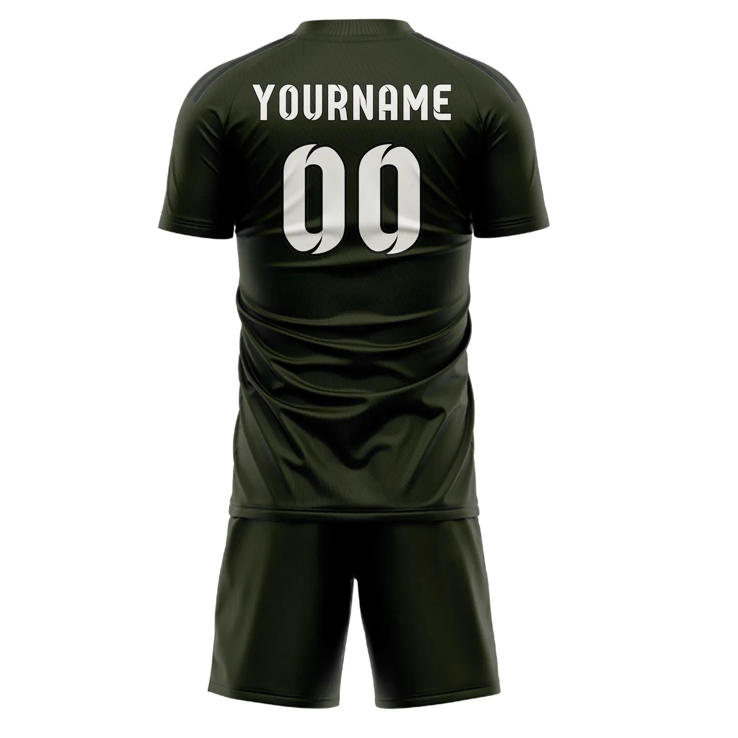 Custom Olive White Soccer Set sold by Tailorly product image thumbnail 3