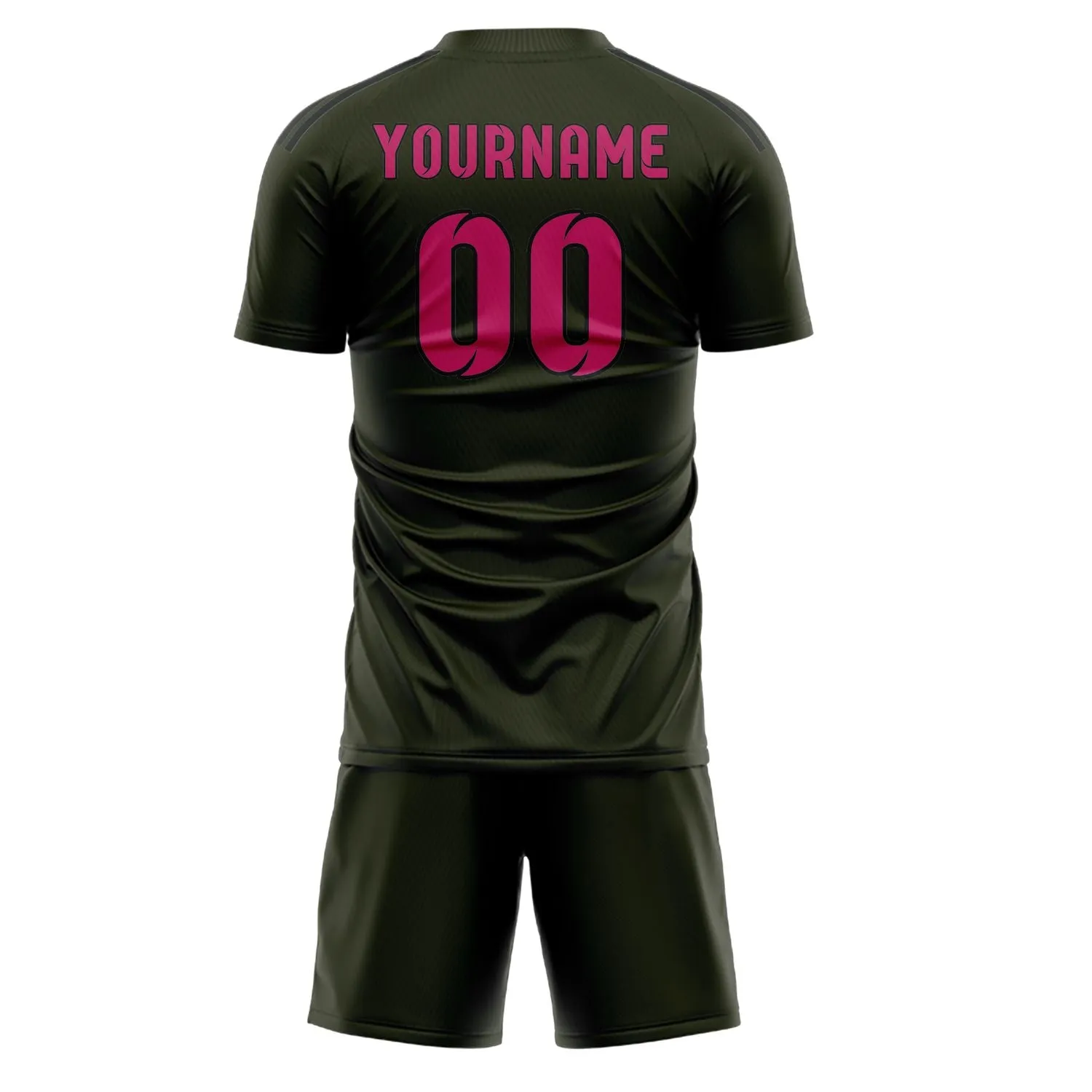 Custom Olive Pink Soccer Set sold by Tailorly product image thumbnail 3