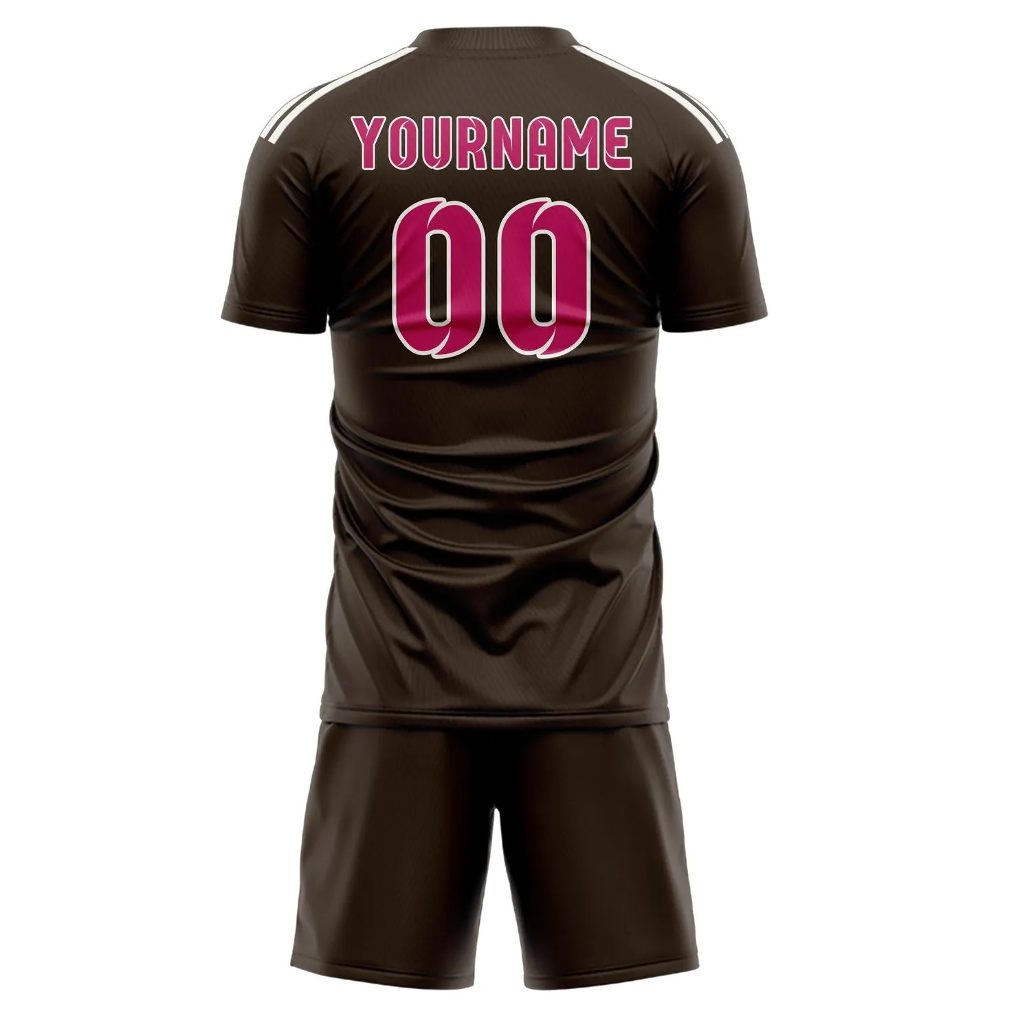 Custom Brown Pink Soccer Set sold by Tailorly product image thumbnail 3