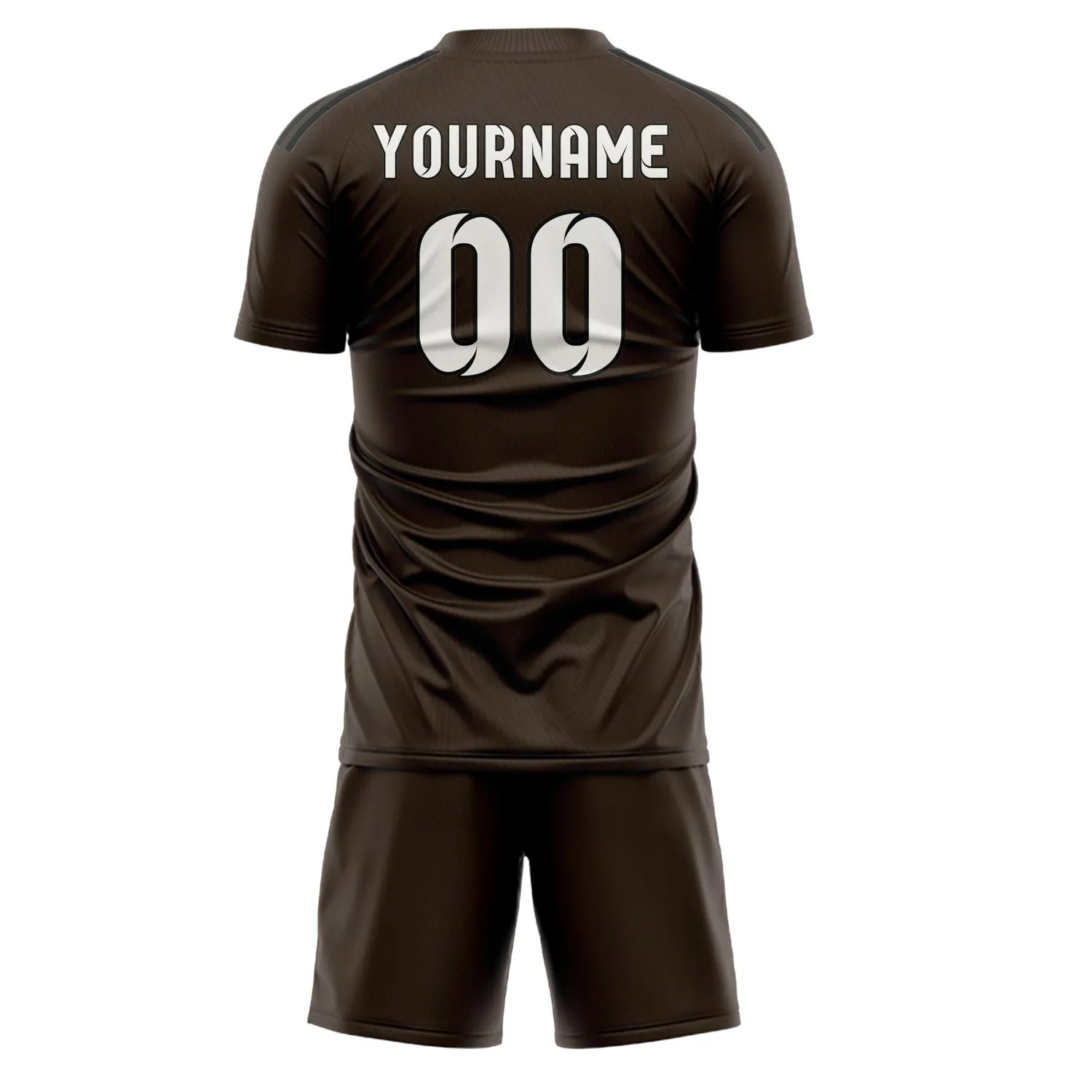 Custom Brown White Soccer Set sold by Tailorly product image thumbnail 3