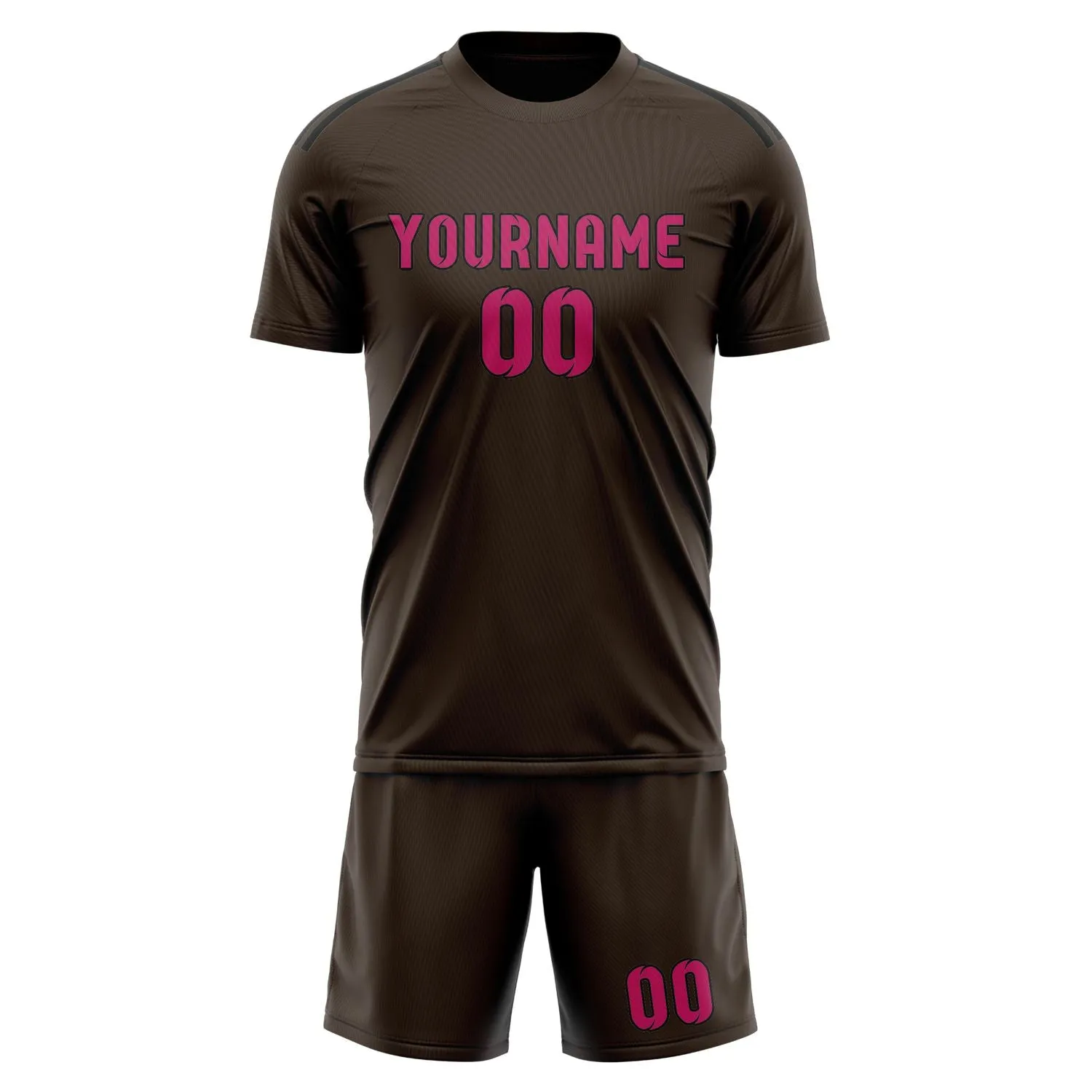 Custom Brown Pink Soccer Set sold by Tailorly product image thumbnail 2