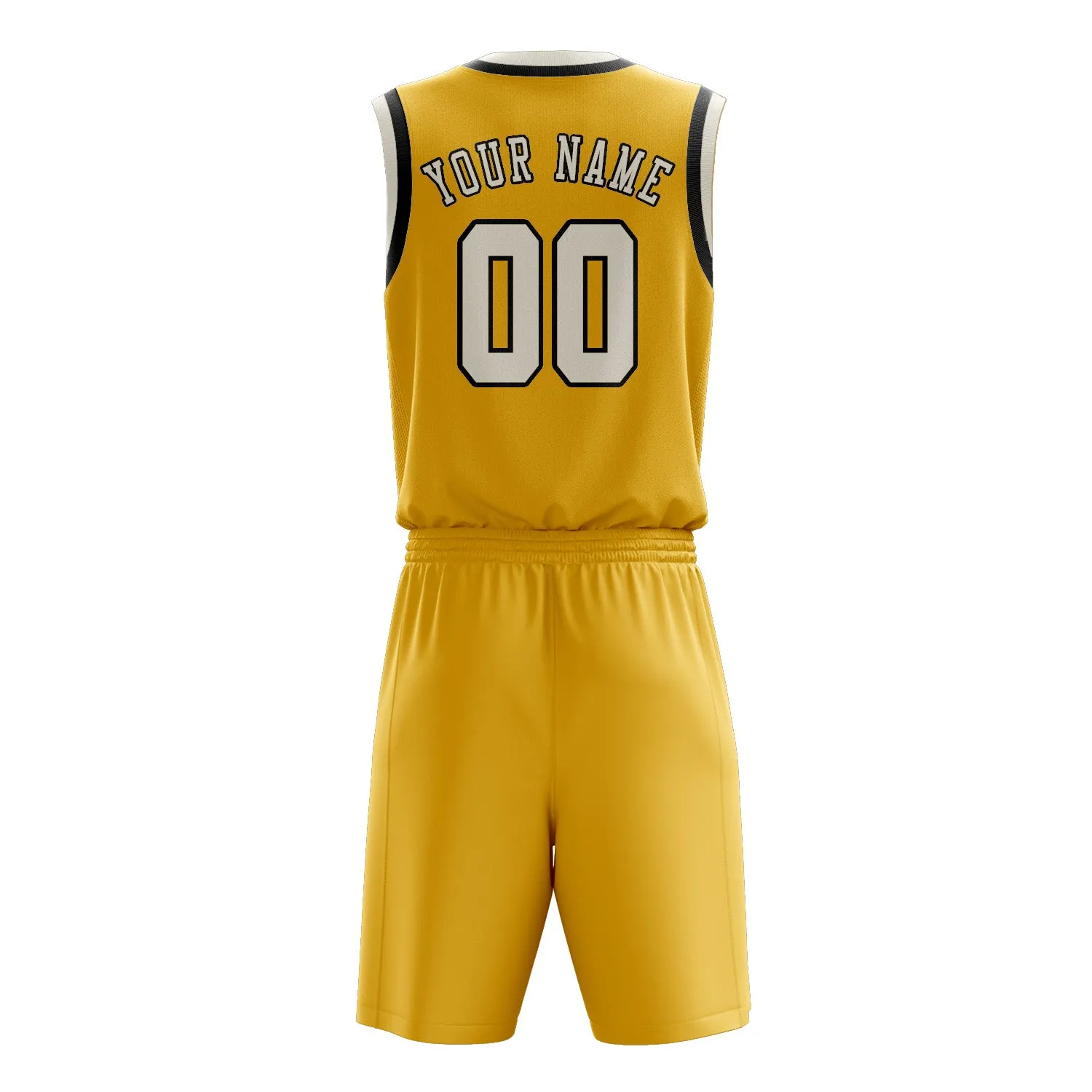 Custom Gold Cream Basketball Set sold by Tailorly product image thumbnail 3