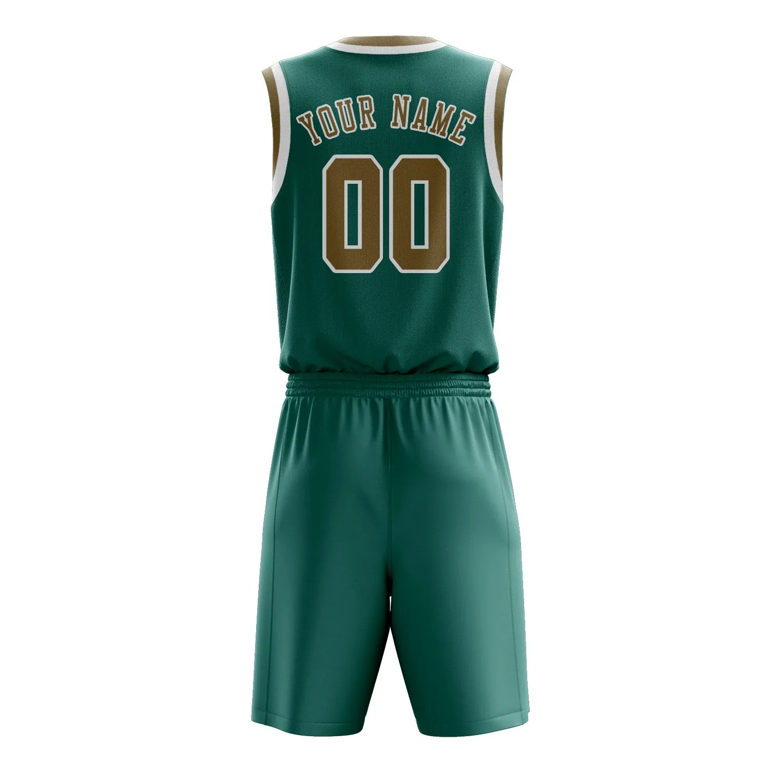 Custom Blue Green Light Khaki Basketball Set sold by Tailorly product image thumbnail 3